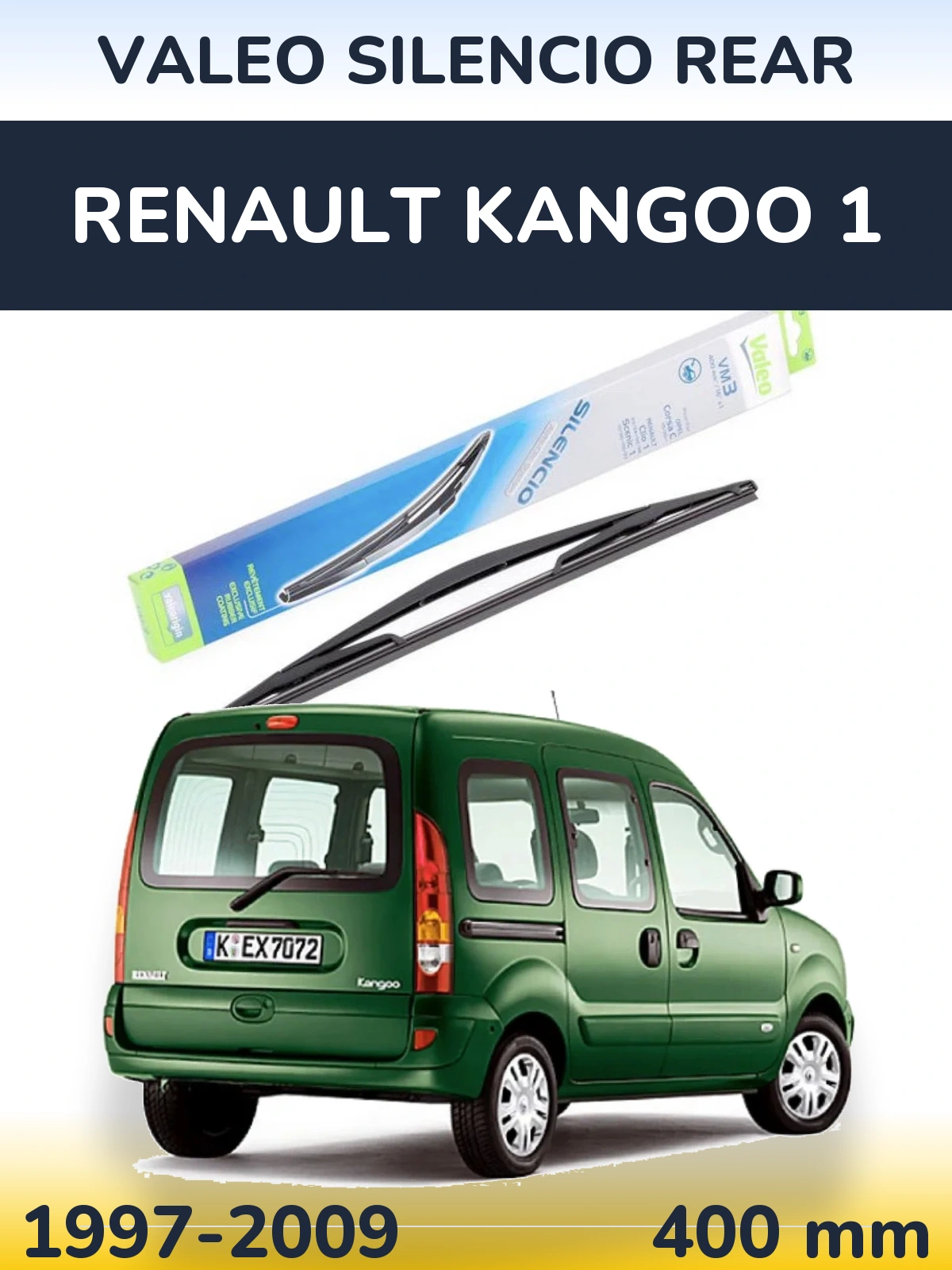 Torkarblad Valeo Silencio Rear för Renault Kangoo 1
