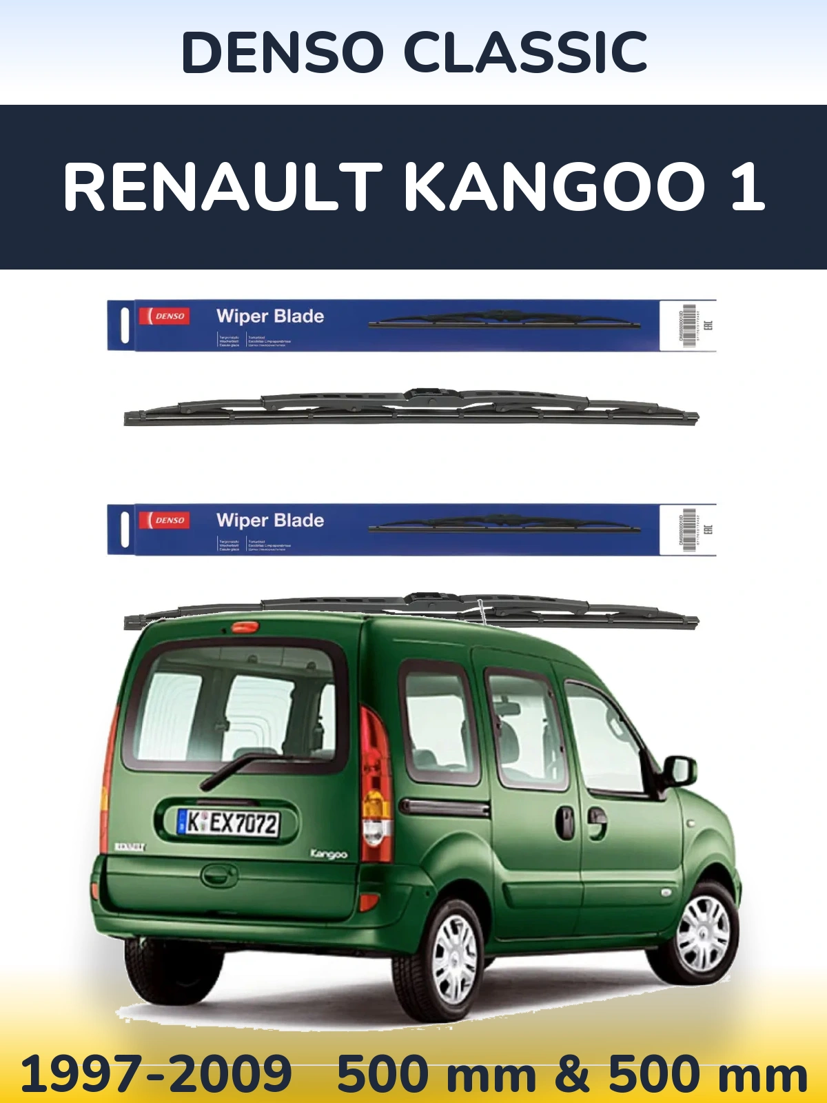 Torkarblad Denso Classic för Renault Kangoo 1