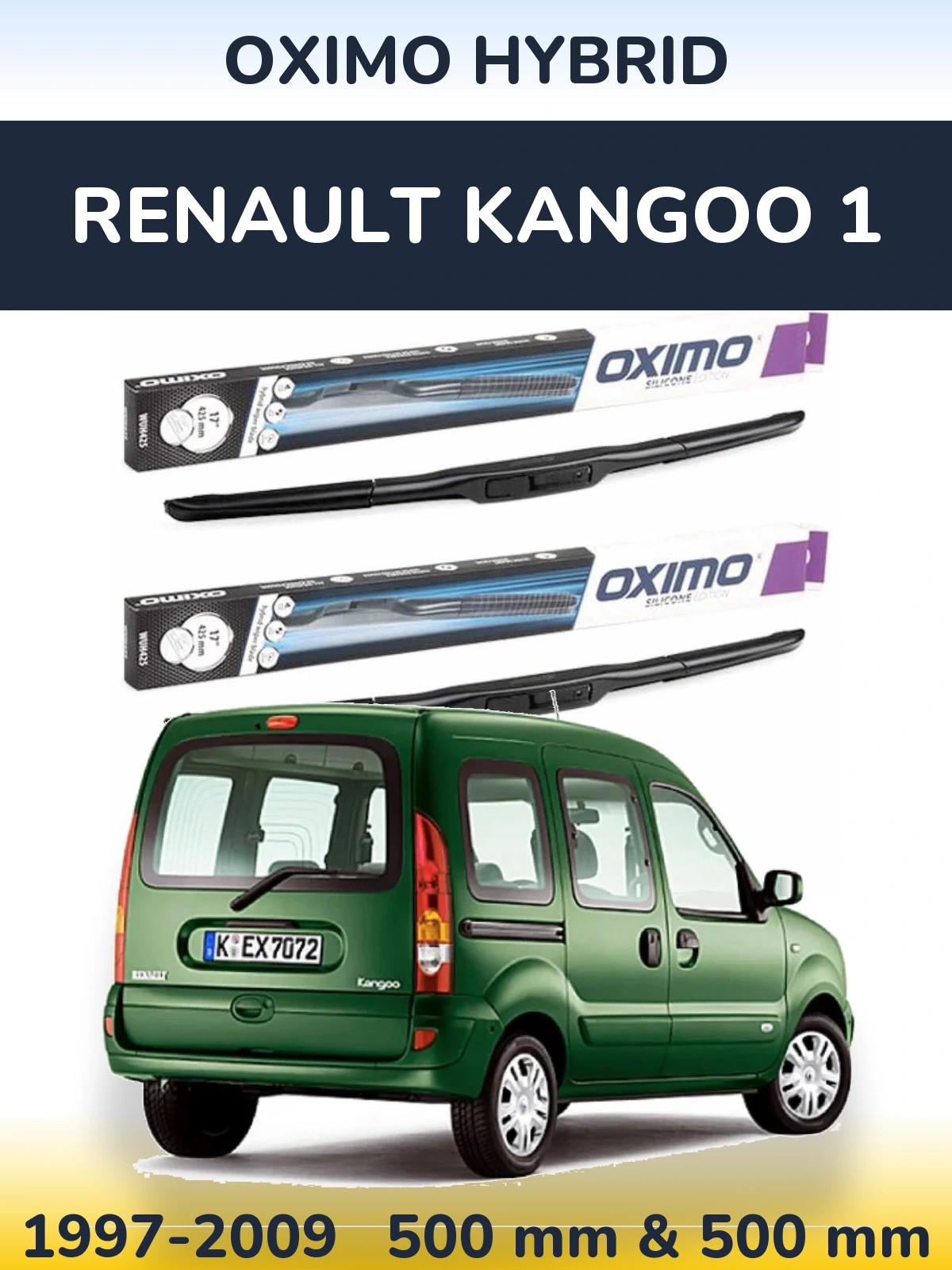 Torkarblad Oximo Hybrid för Renault Kangoo 1