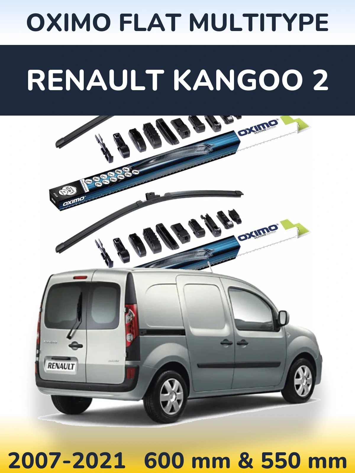 Torkarblad Oximo Flat MultiType för Renault Kangoo 2