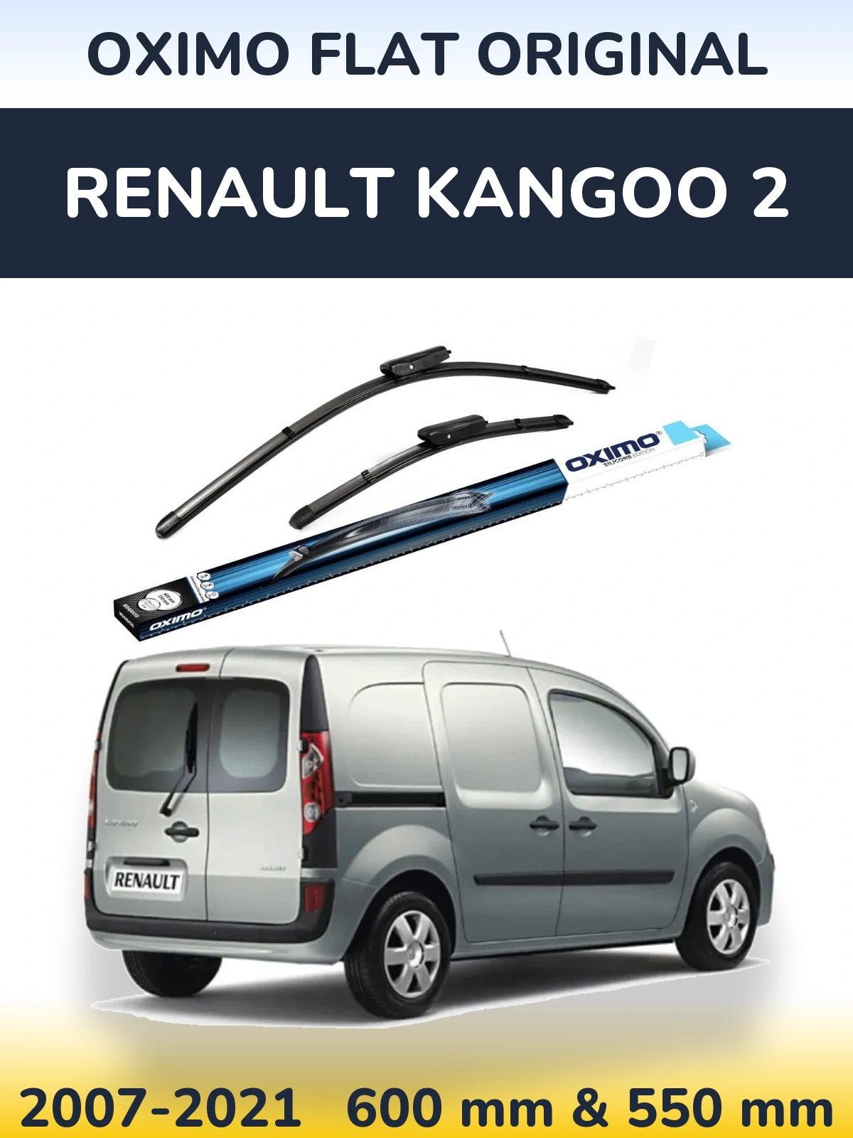 Torkarblad Oximo Flat Original för Renault Kangoo 2