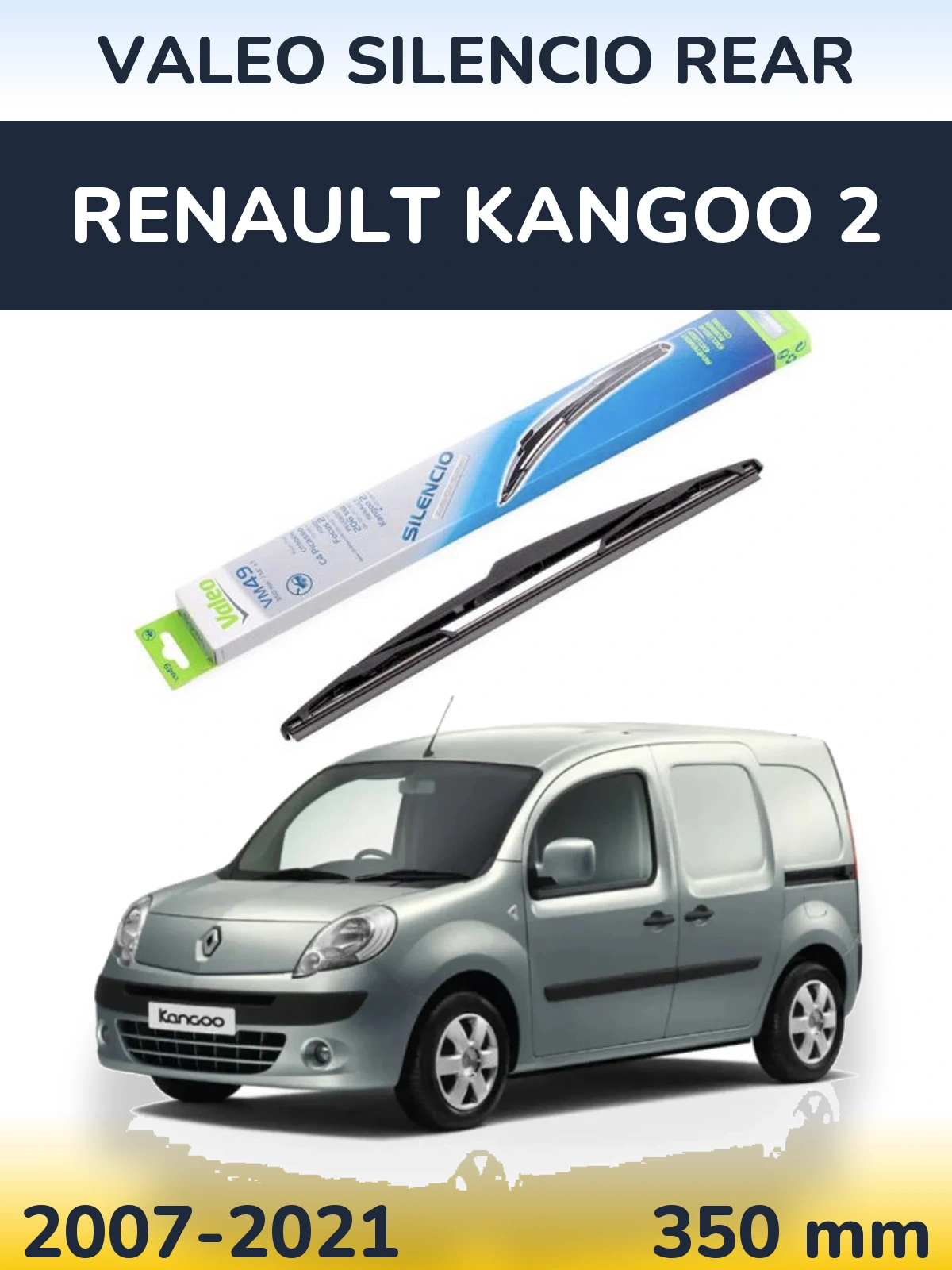 Torkarblad Valeo Silencio Rear för Renault Kangoo 2
