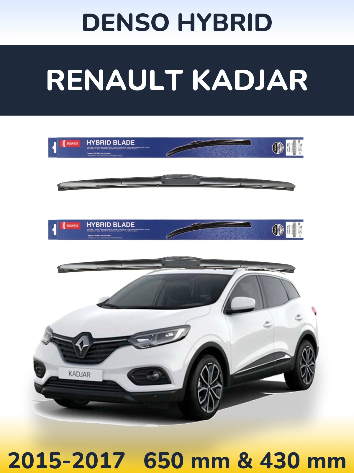 Torkarblad Denso Hybrid för Renault Kadjar