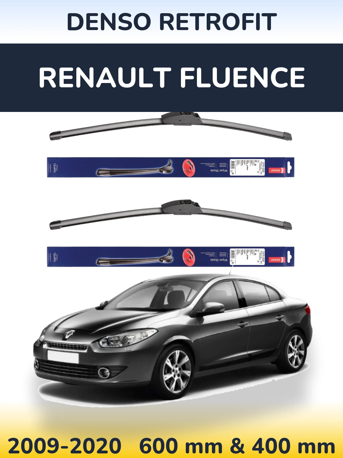 Torkarblad Denso Retrofit för Renault Fluence