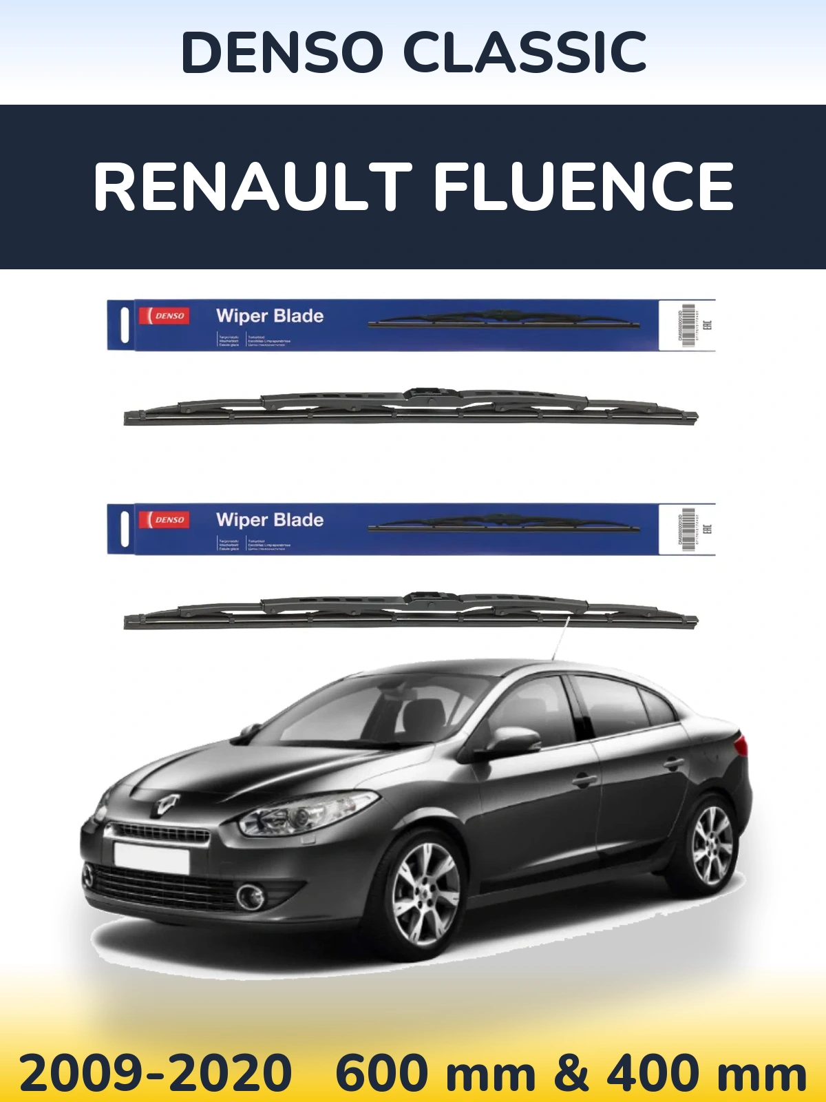 Torkarblad Denso Classic för Renault Fluence