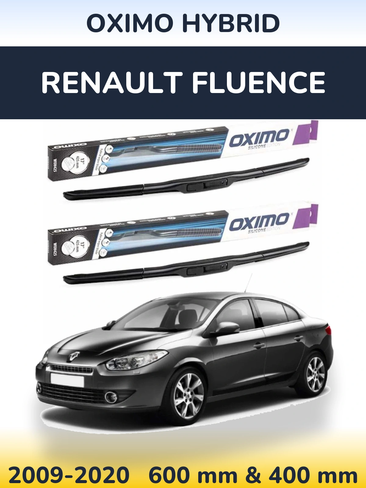 Torkarblad Oximo Hybrid för Renault Fluence