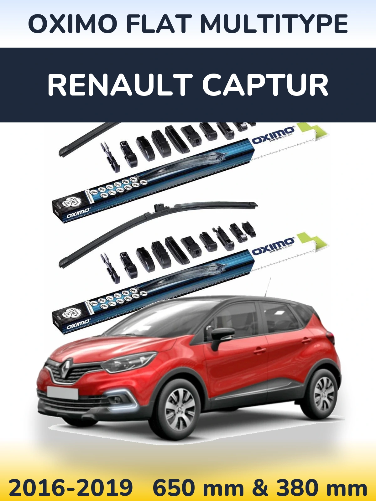Torkarblad Oximo Flat MultiType för Renault Captur