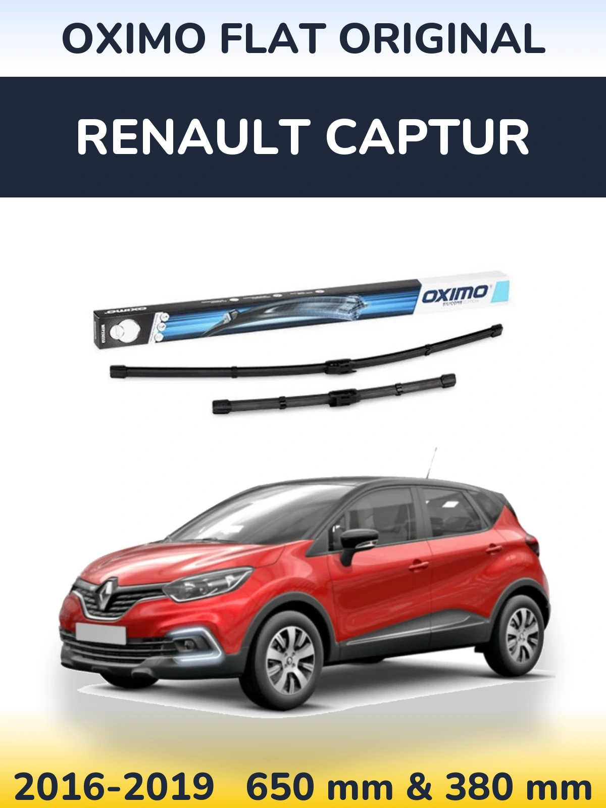Torkarblad Oximo Flat Original för Renault Captur