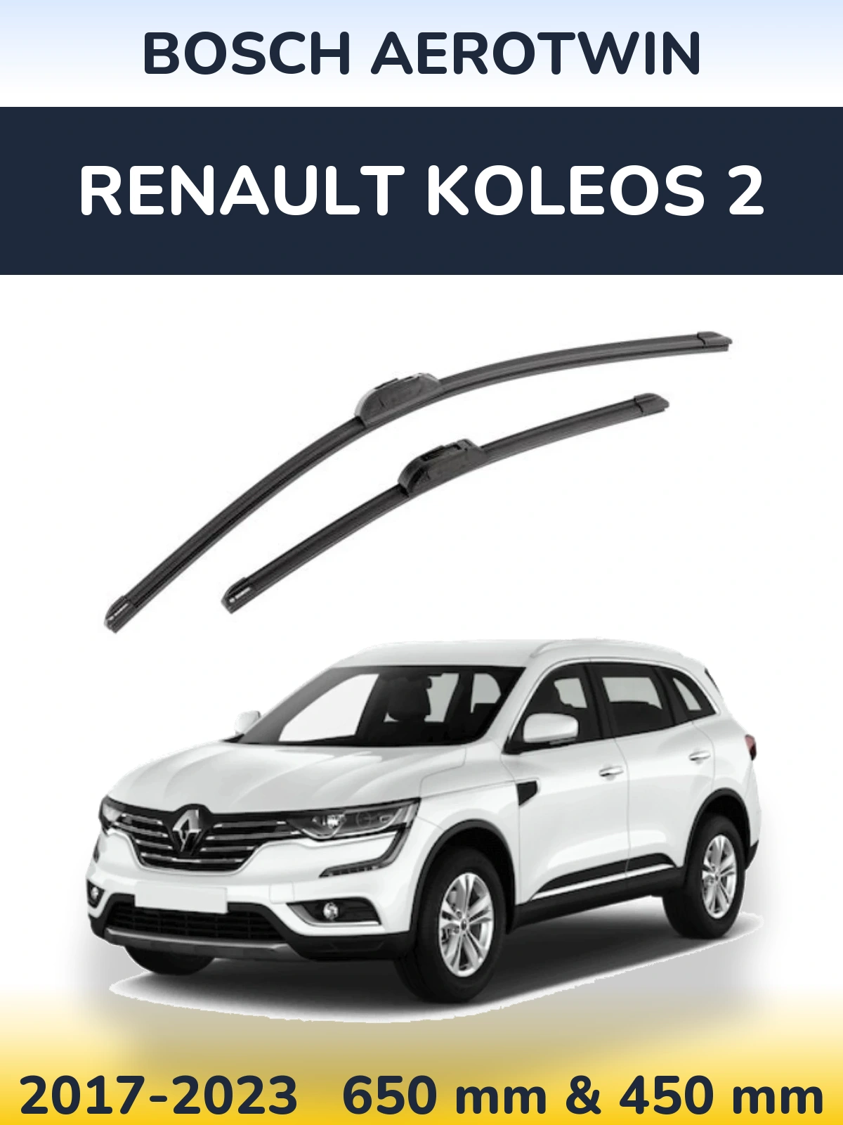 Torkarblad BOSCH AeroTwin för Renault Koleos 2
