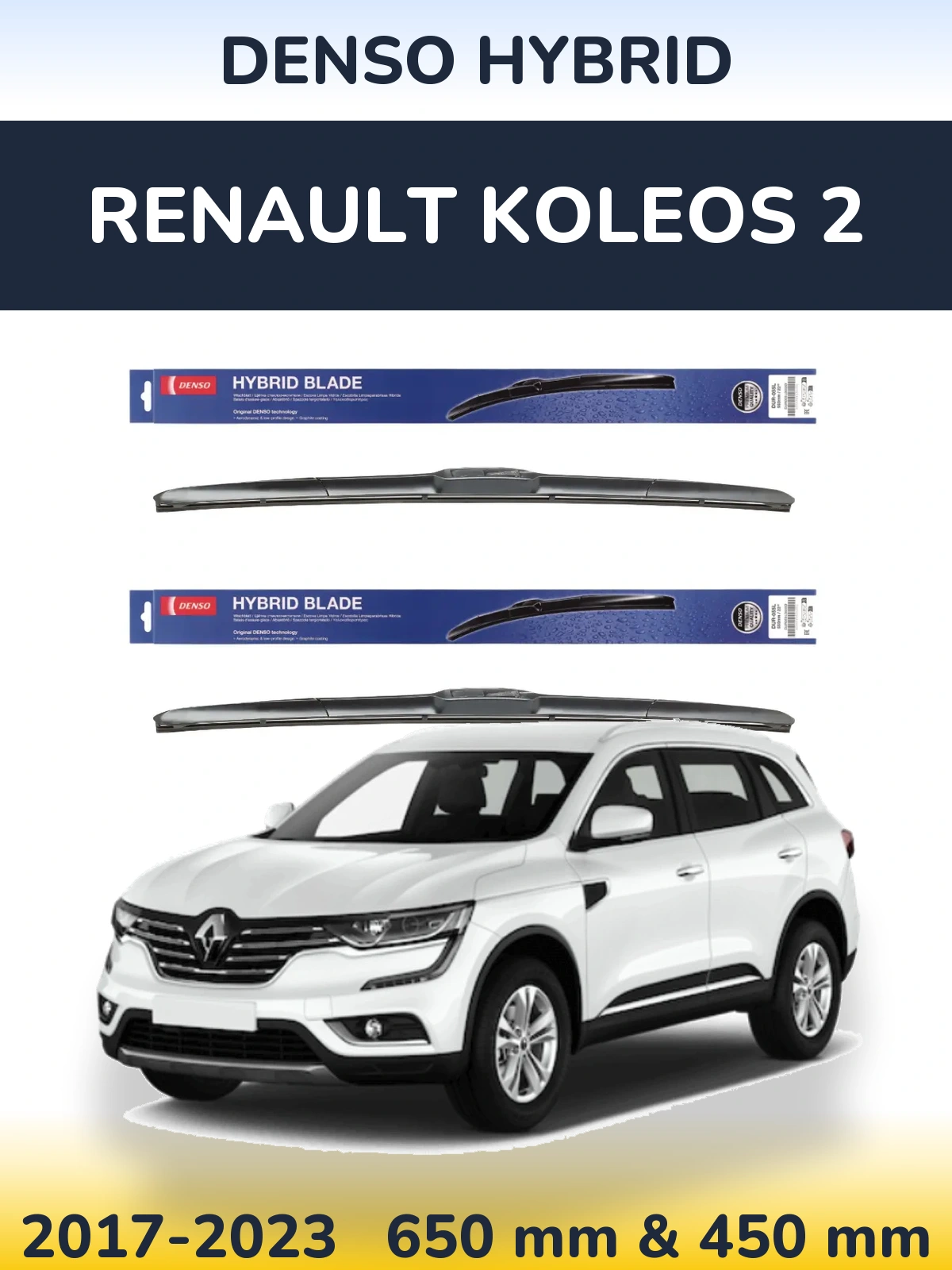 Torkarblad Denso Hybrid för Renault Koleos 2