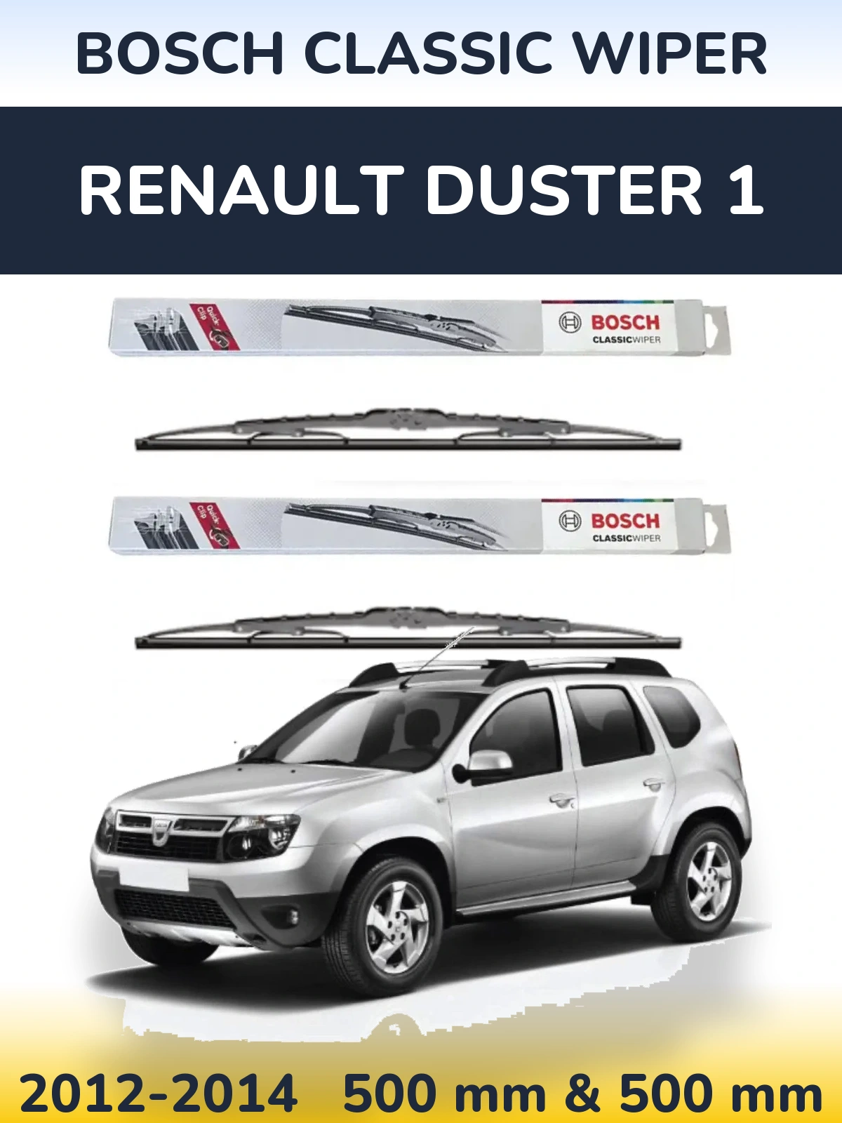 Torkarblad BOSCH Classic Wiper för Renault Duster 1