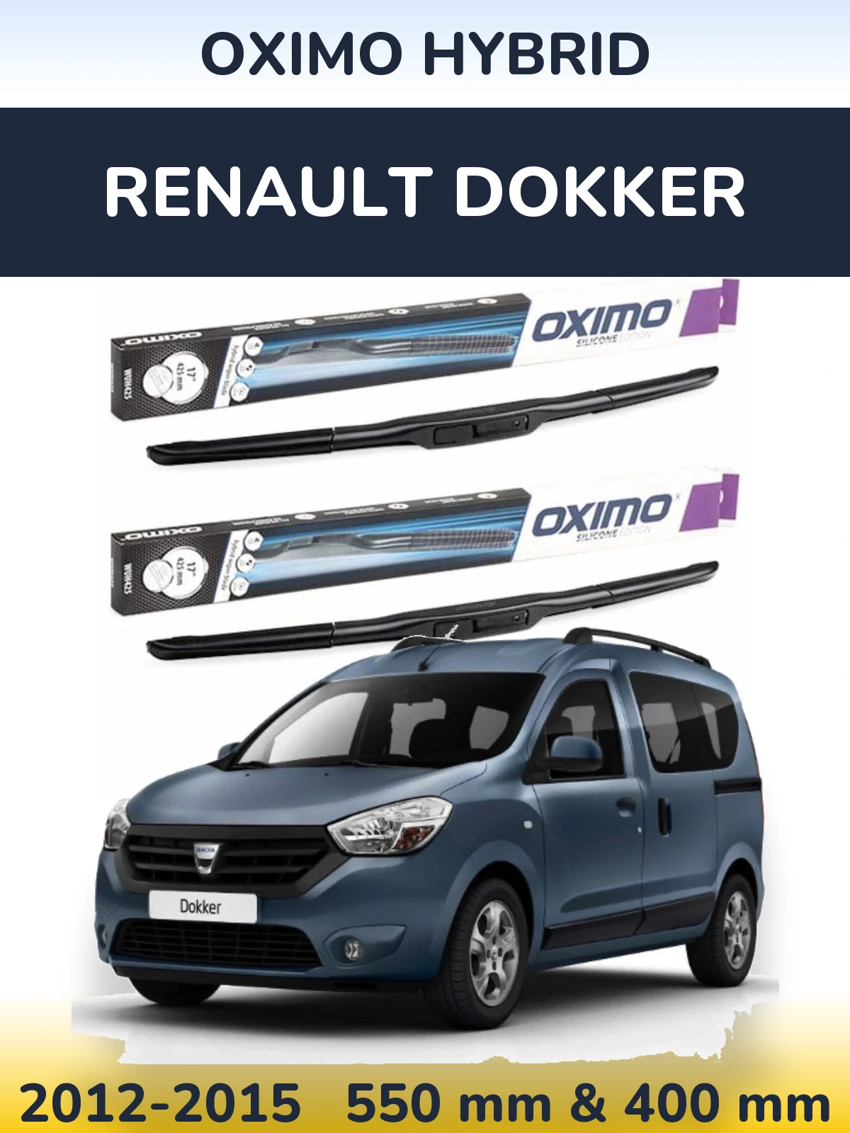 Torkarblad Oximo Hybrid för Renault Dokker