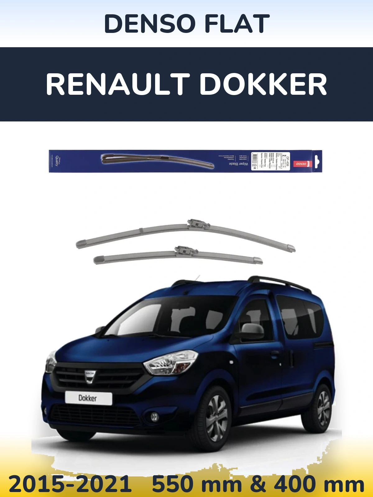Torkarblad Denso Flat för Renault Dokker