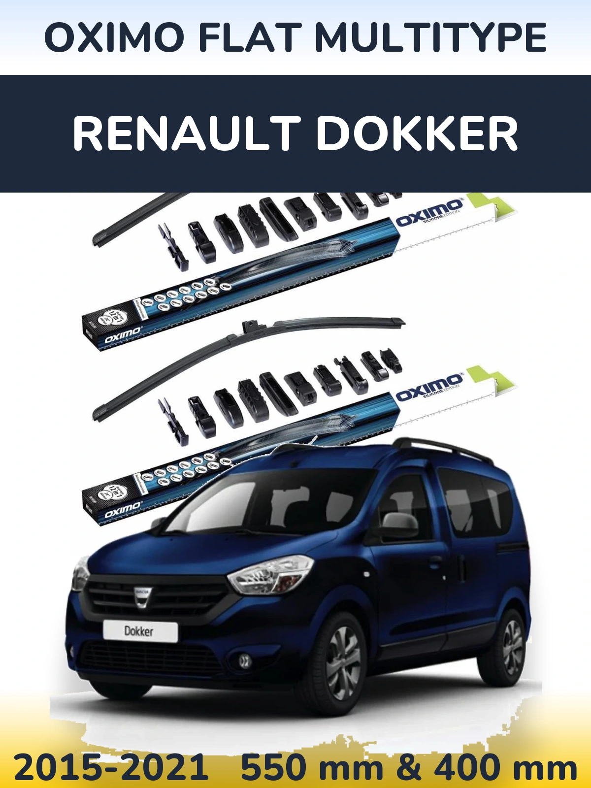 Torkarblad Oximo Flat MultiType för Renault Dokker