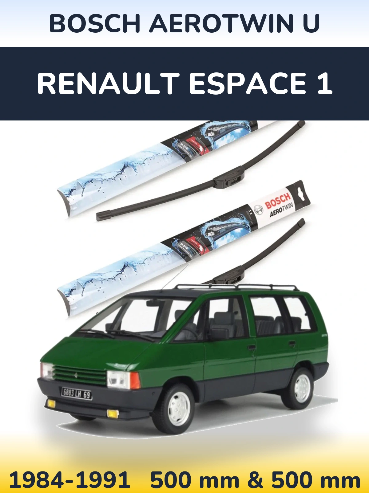 Torkarblad BOSCH AeroTwin U för Renault Espace 1
