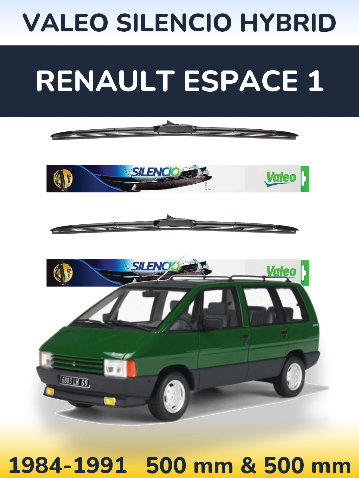 Torkarblad Valeo Silencio Hybrid för Renault Espace 1