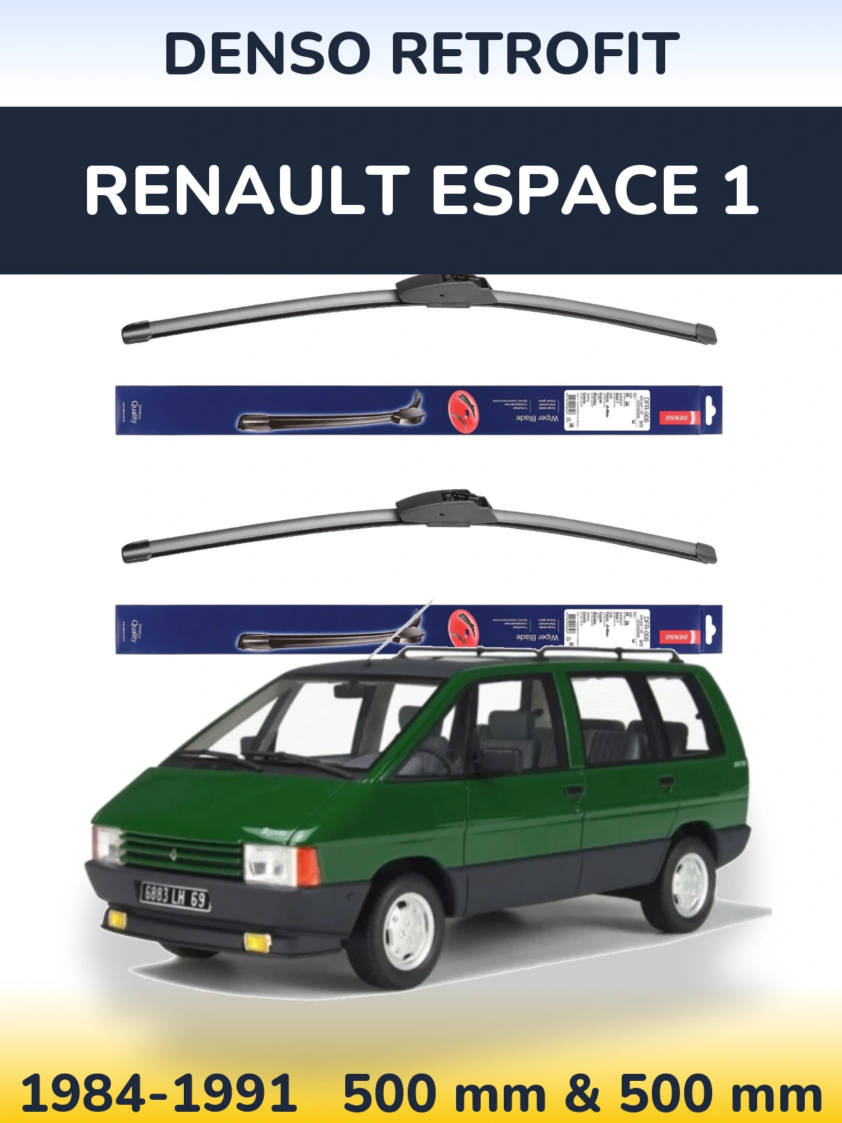 Torkarblad Denso Retrofit för Renault Espace 1