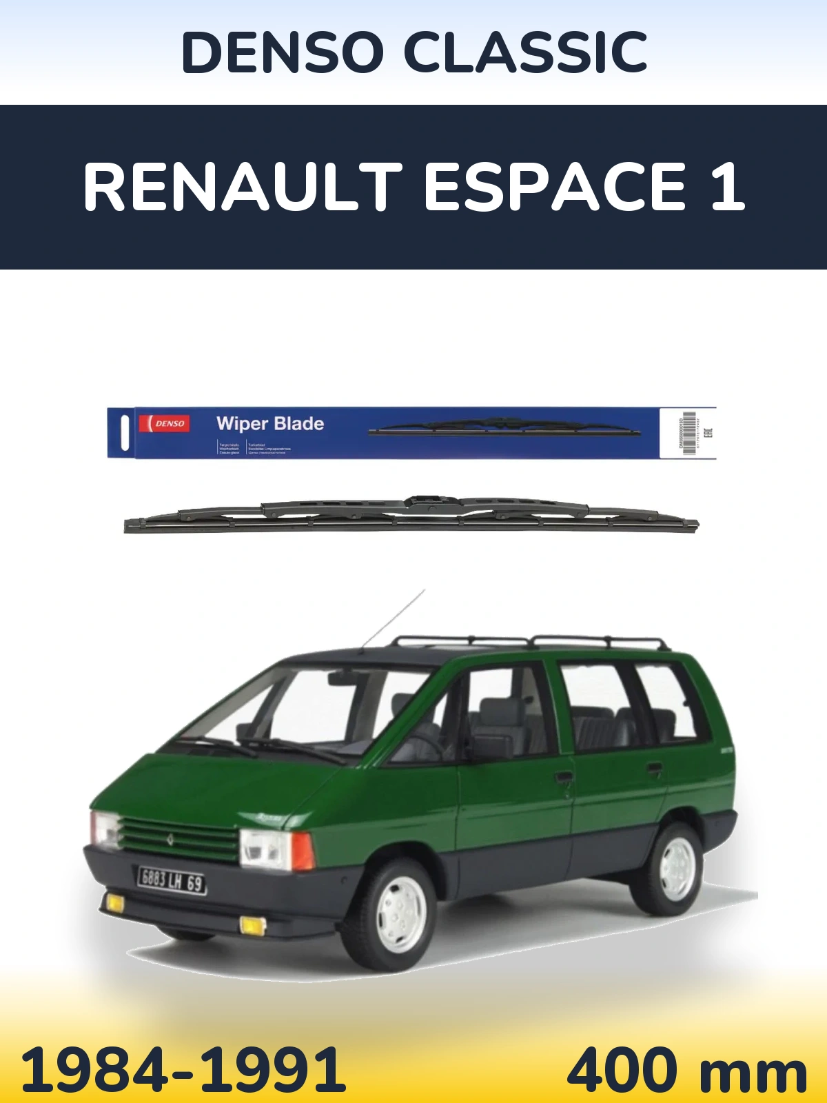 Torkarblad Denso Classic för Renault Espace 1