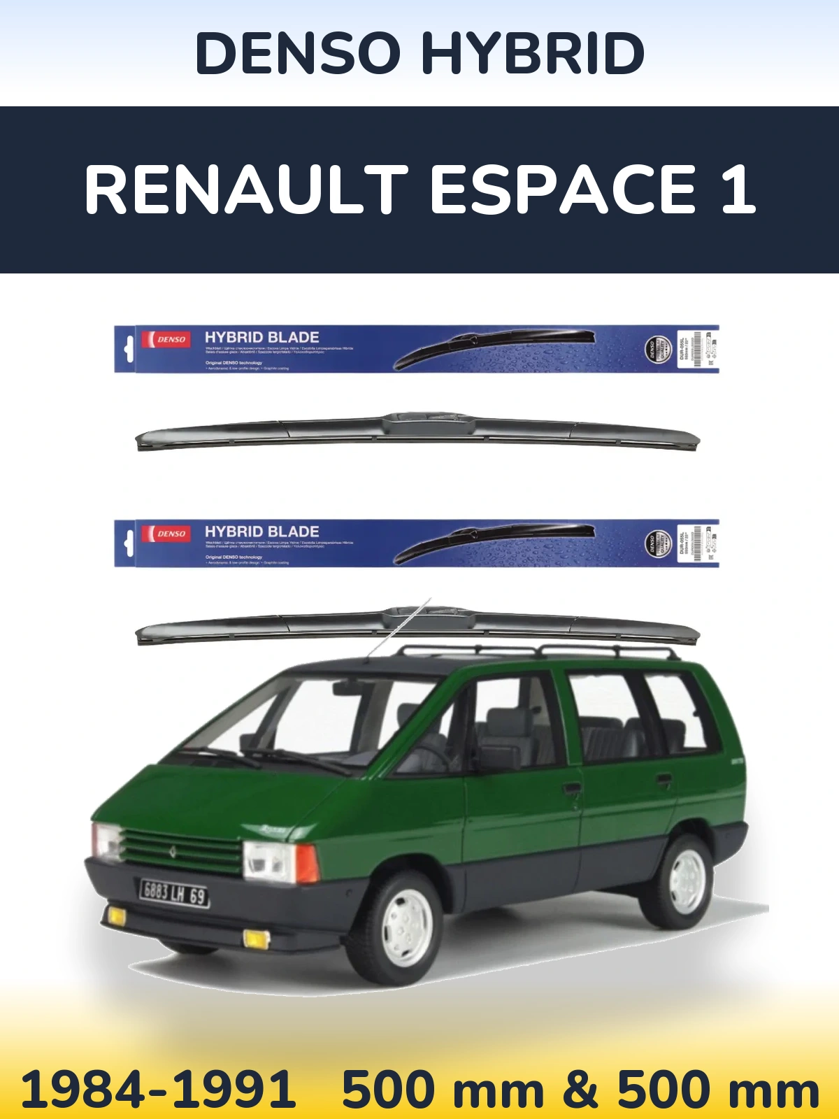 Torkarblad Denso Hybrid för Renault Espace 1