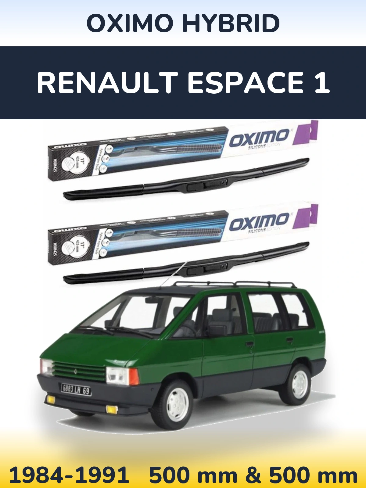 Torkarblad Oximo Hybrid för Renault Espace 1