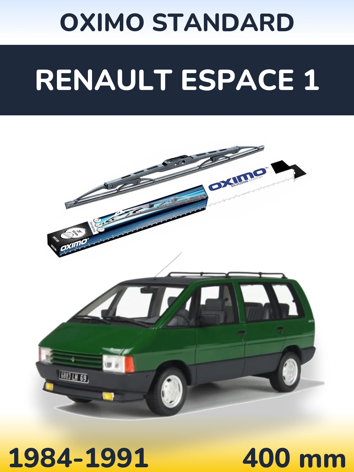 Torkarblad Oximo Standard för Renault Espace 1