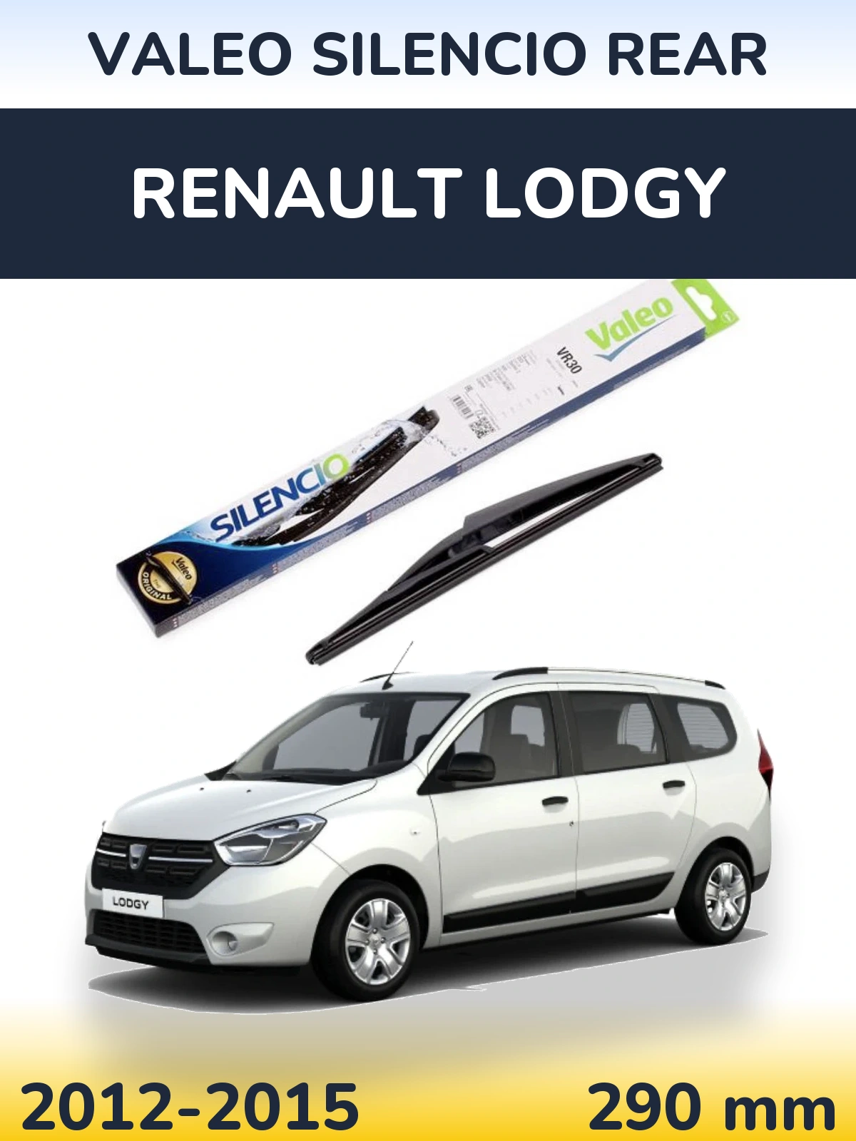Torkarblad Valeo Silencio Rear för Renault Lodgy