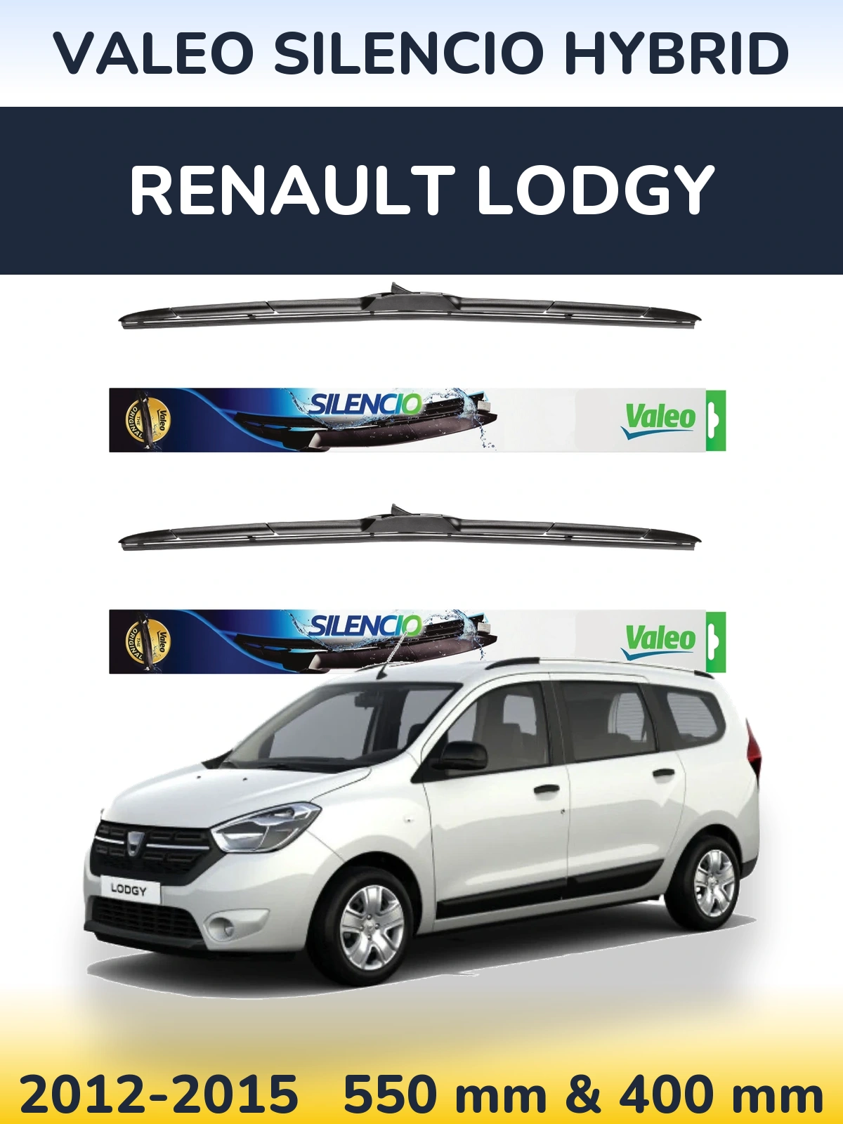 Torkarblad Valeo Silencio Hybrid för Renault Lodgy