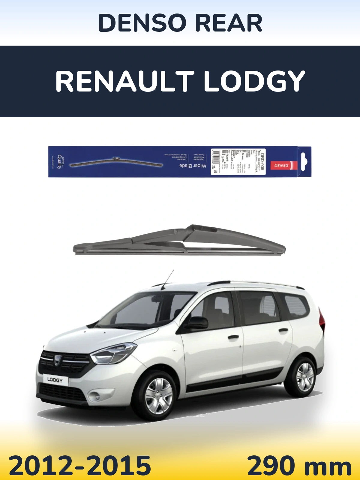 Torkarblad Denso Rear för Renault Lodgy