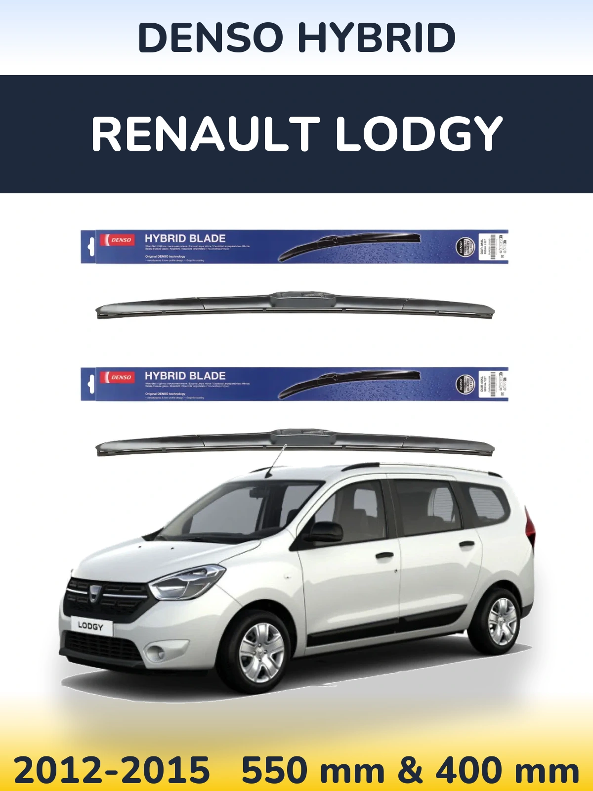 Torkarblad Denso Hybrid för Renault Lodgy