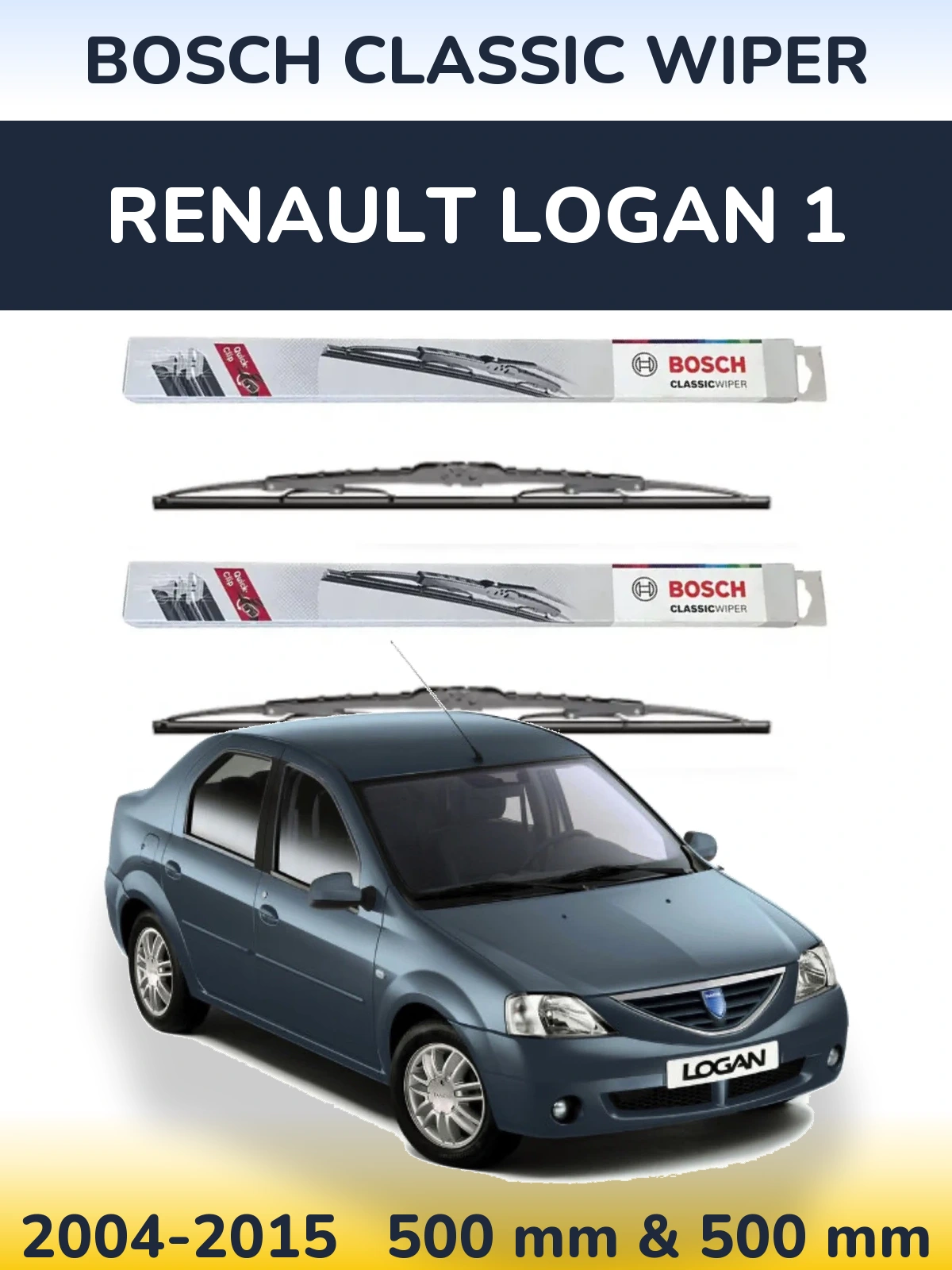 Torkarblad BOSCH Classic Wiper för Renault Logan 1