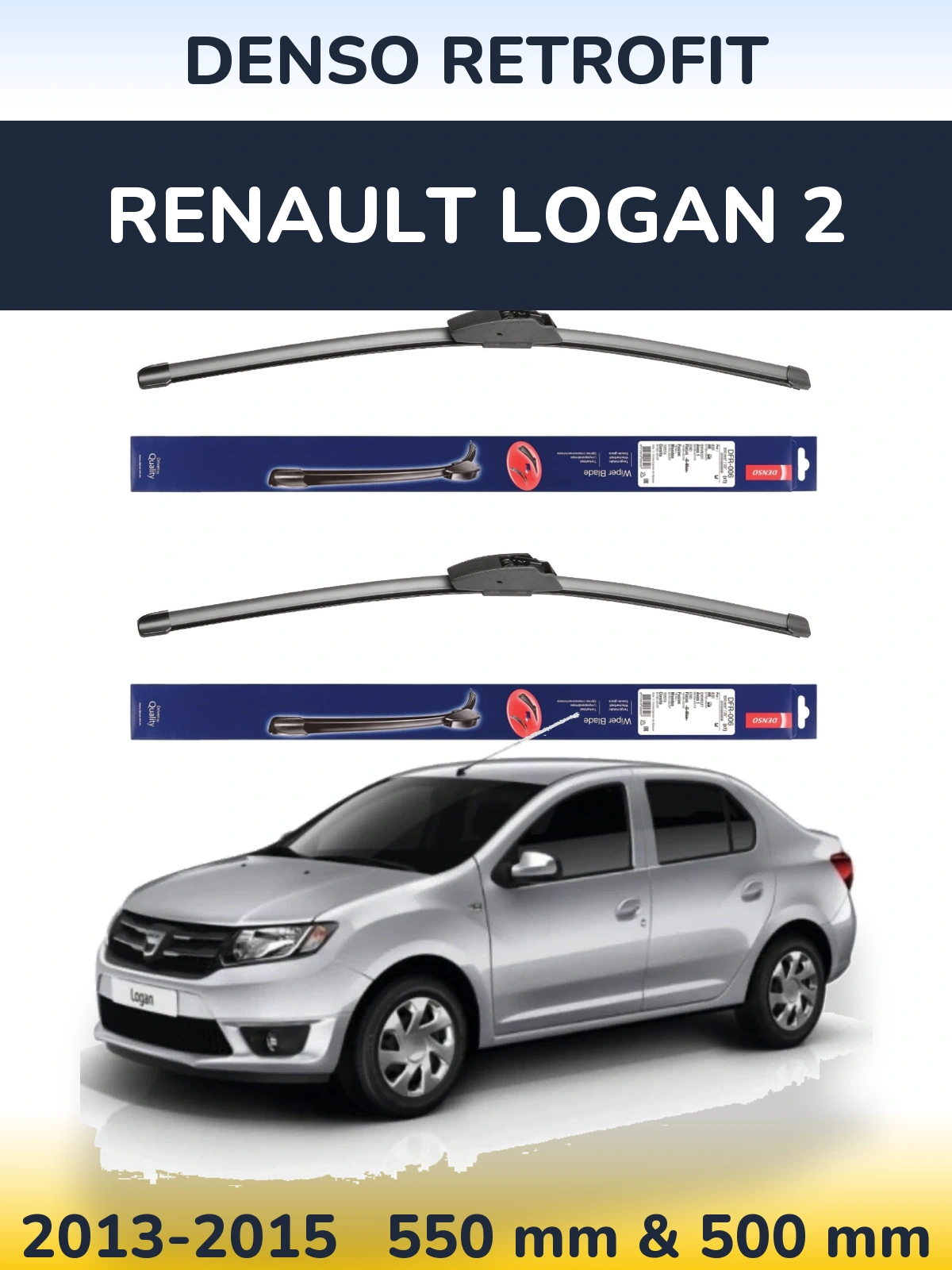 Torkarblad Denso Retrofit för Renault Logan 2