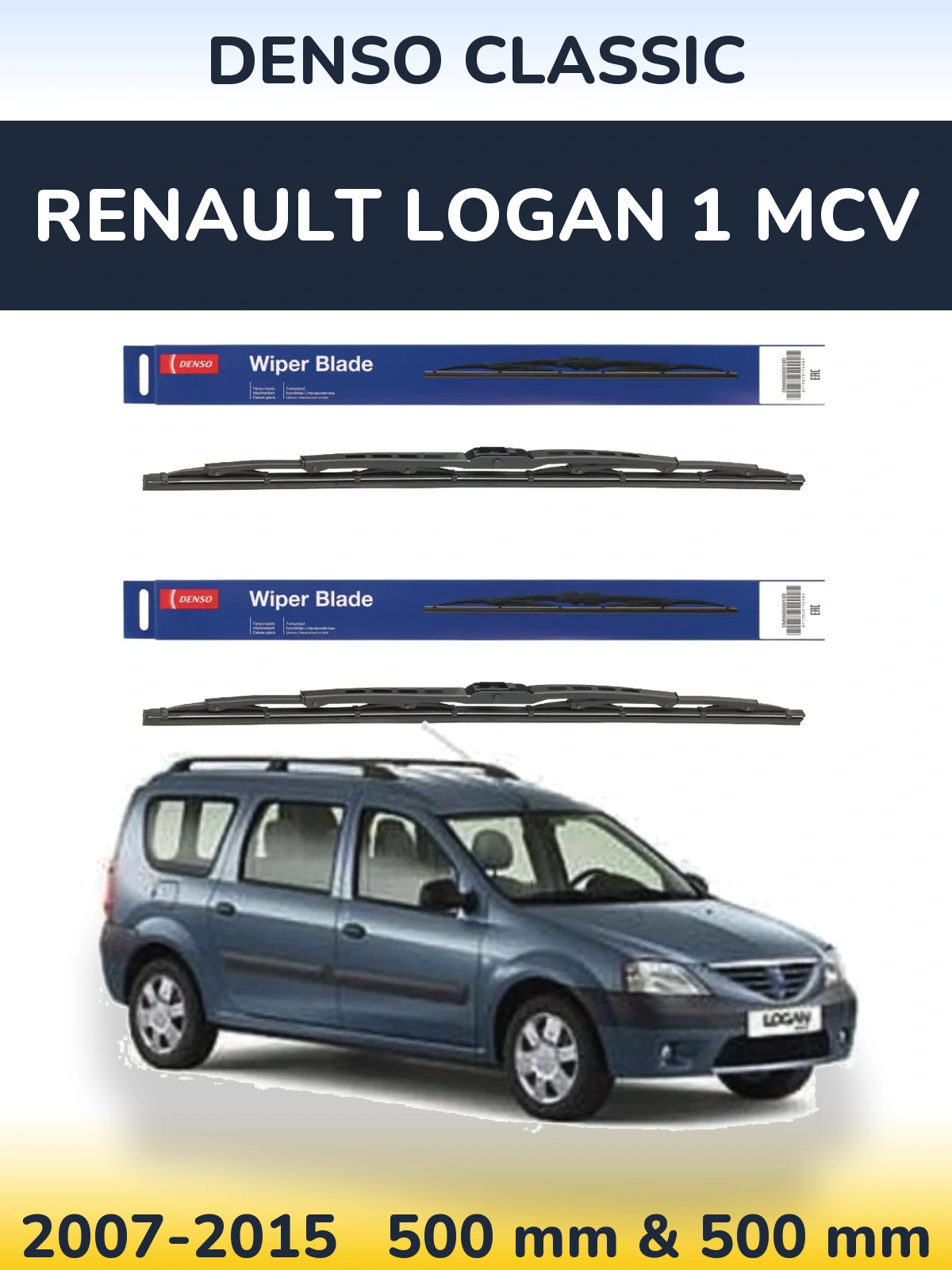 Torkarblad Denso Classic för Renault Logan 1 MCV