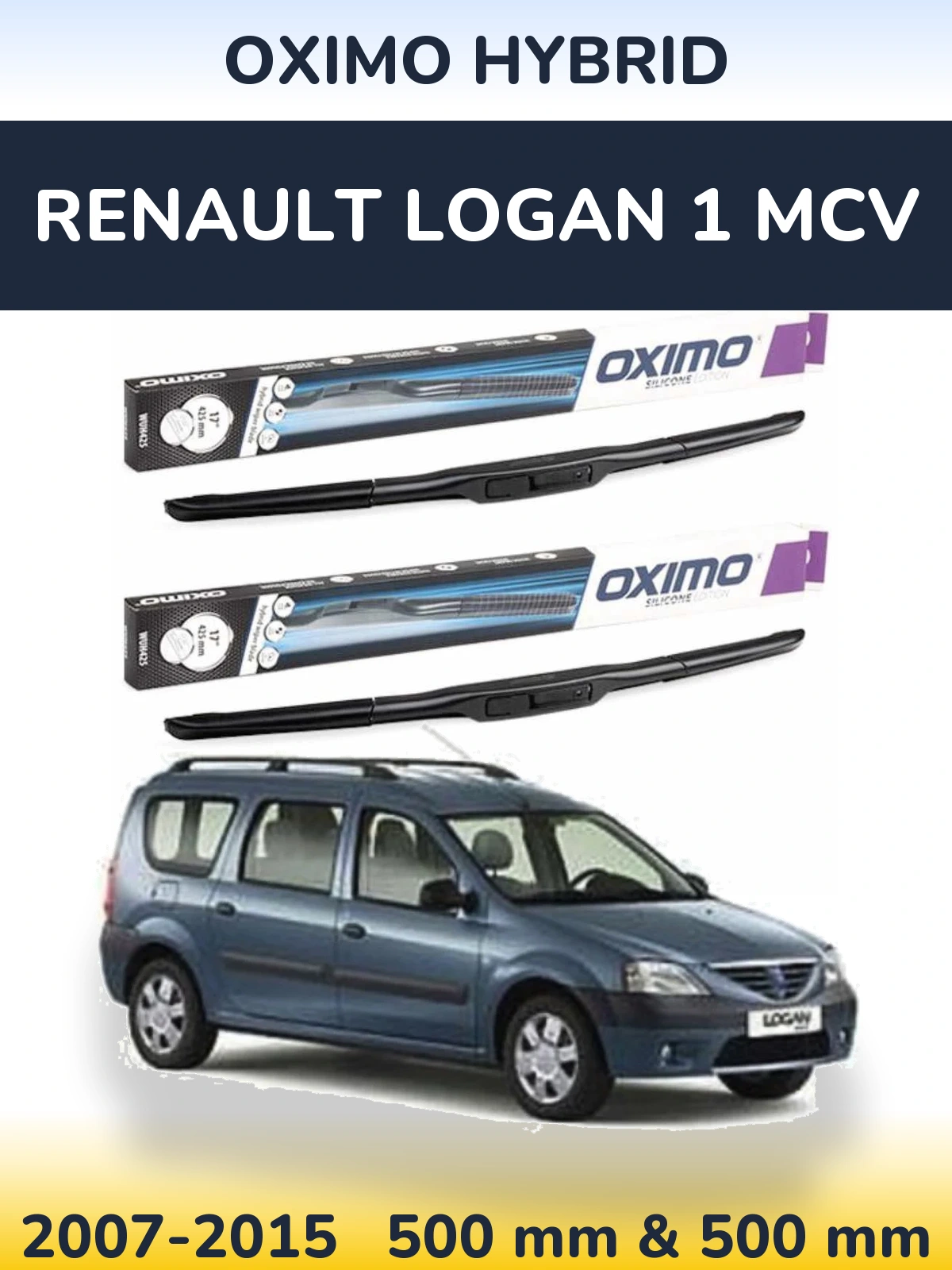 Torkarblad Oximo Hybrid för Renault Logan 1 MCV