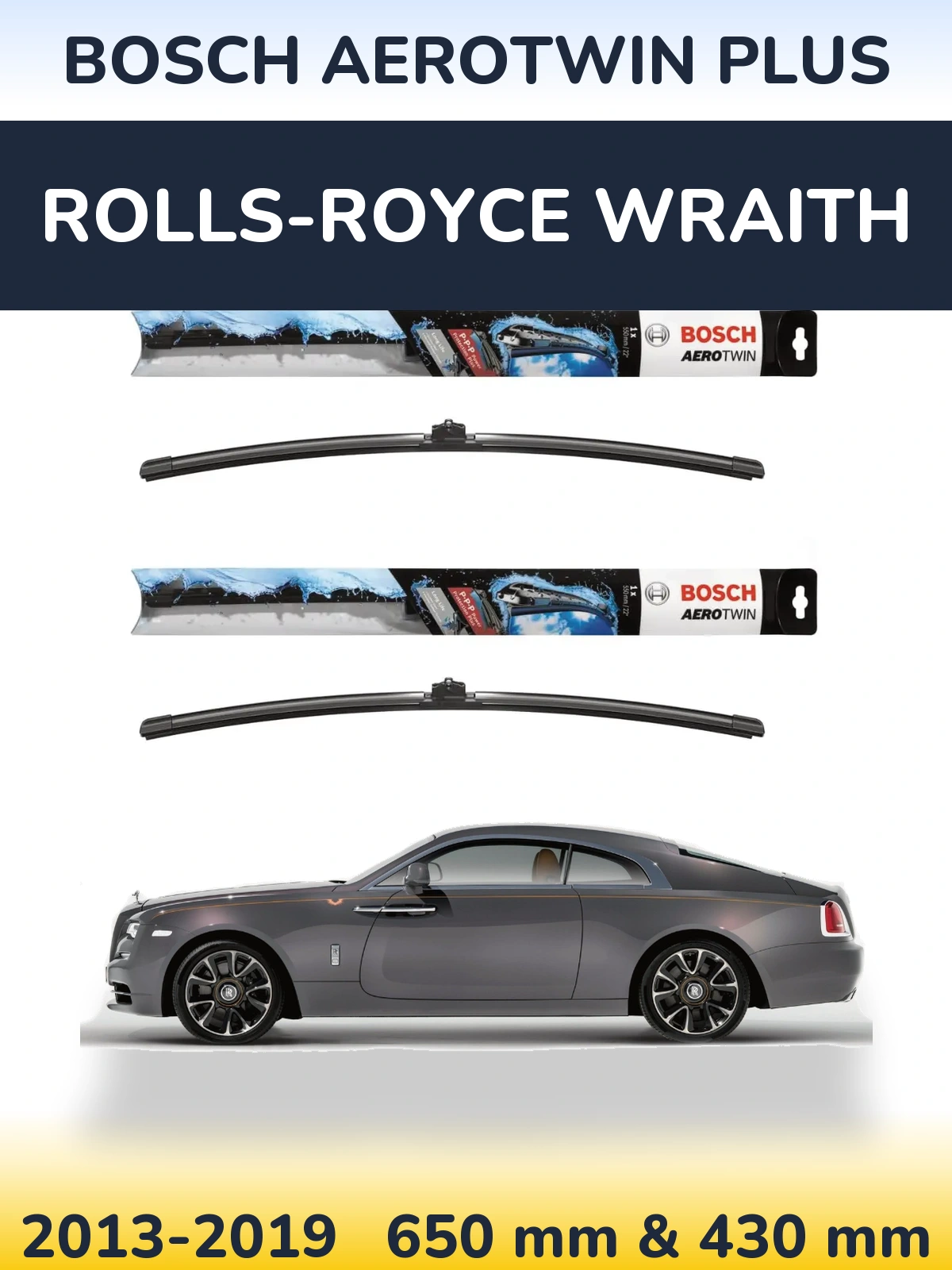 Torkarblad BOSCH AeroTwin Plus för Rolls-Royce Wraith