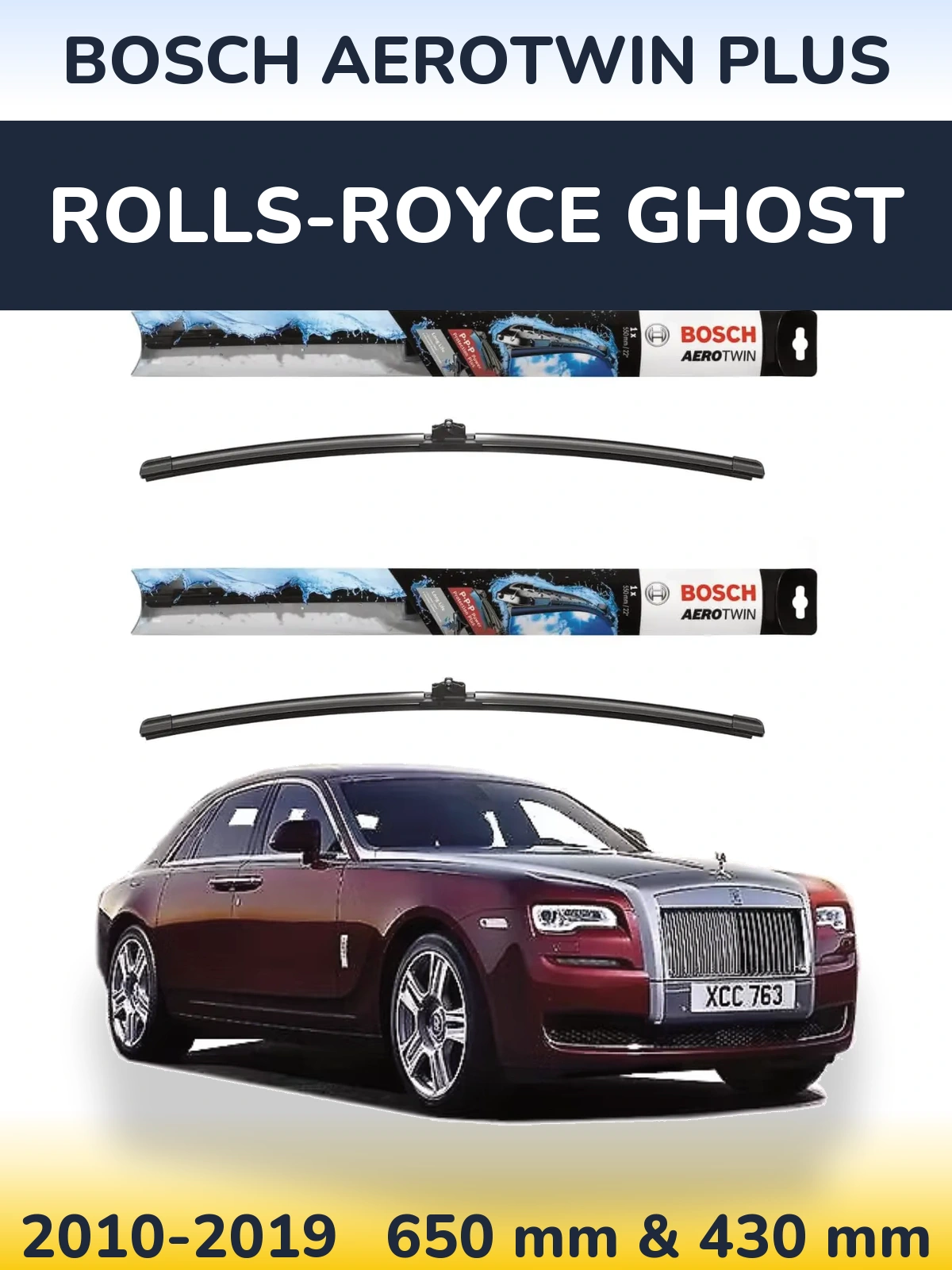 Torkarblad BOSCH AeroTwin Plus för Rolls-Royce Ghost