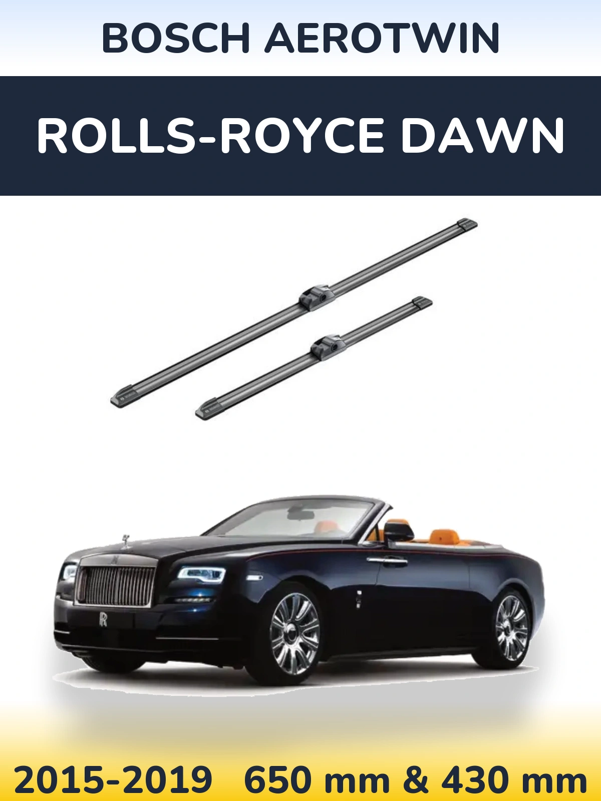 Torkarblad BOSCH AeroTwin för Rolls-Royce Dawn