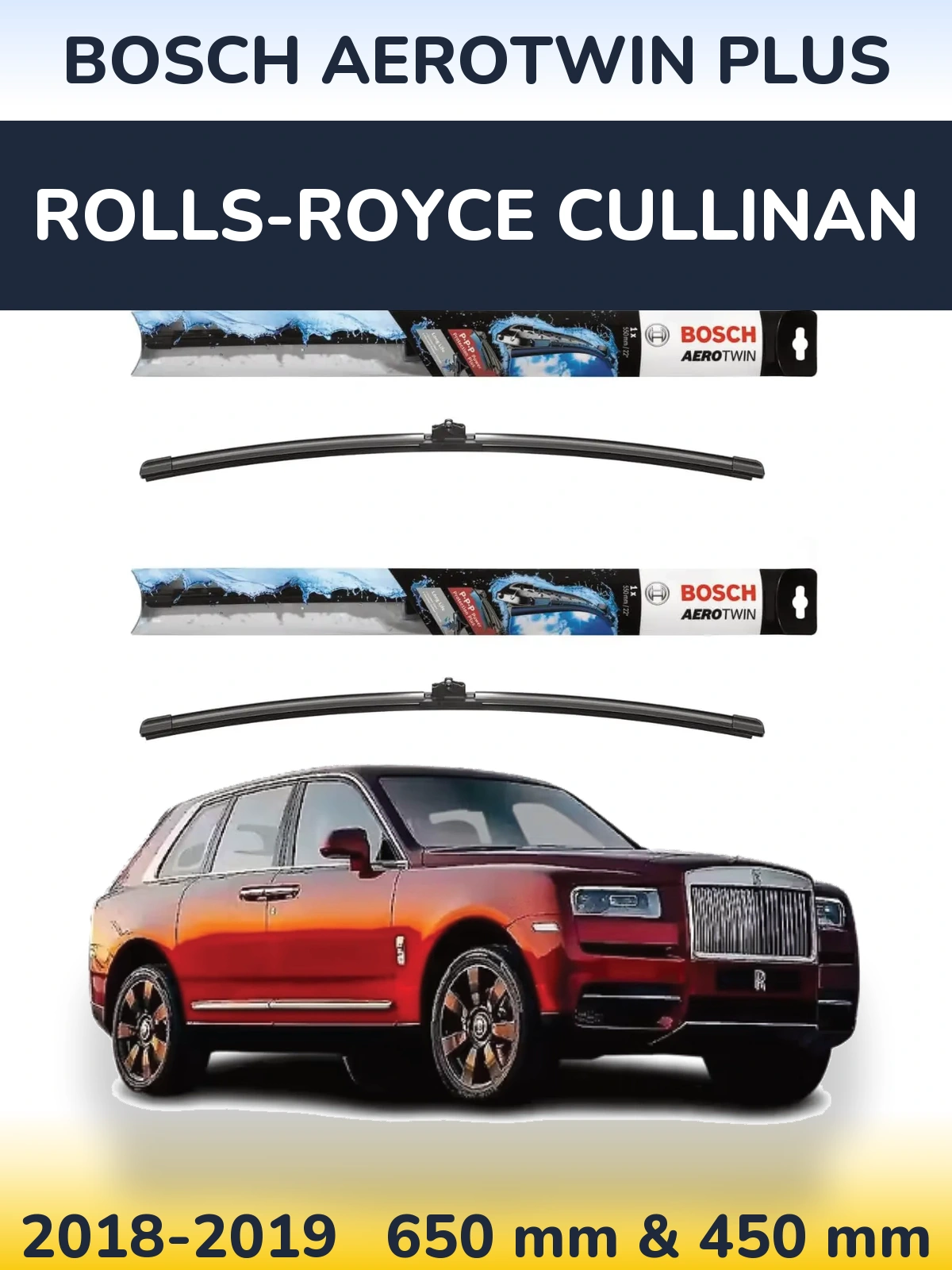 Torkarblad BOSCH AeroTwin Plus för Rolls-Royce Cullinan