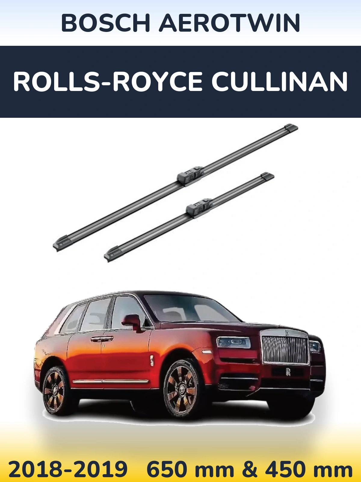 Torkarblad BOSCH AeroTwin för Rolls-Royce Cullinan