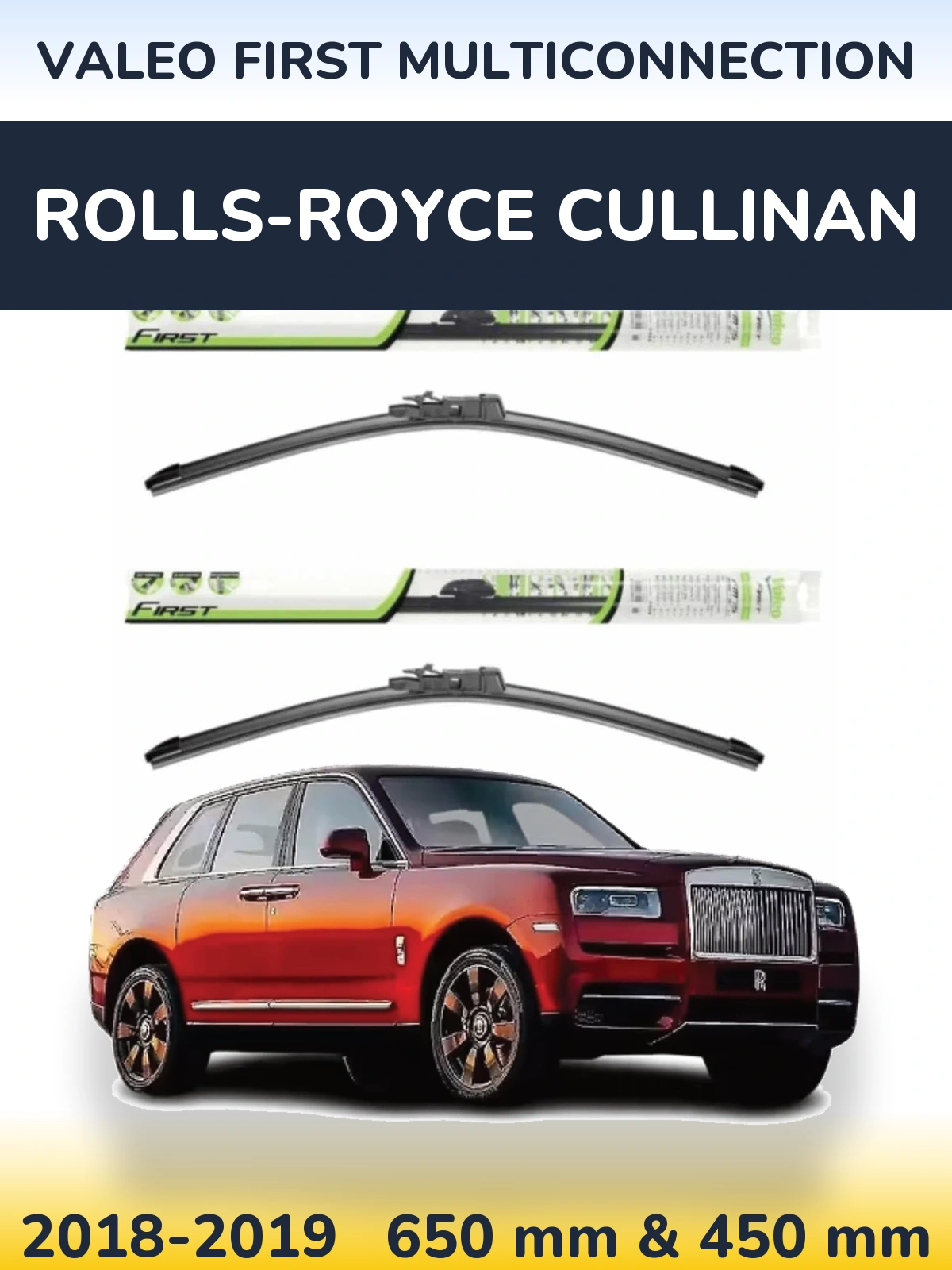 Torkarblad Valeo First MultiConnection för Rolls-Royce Cullinan