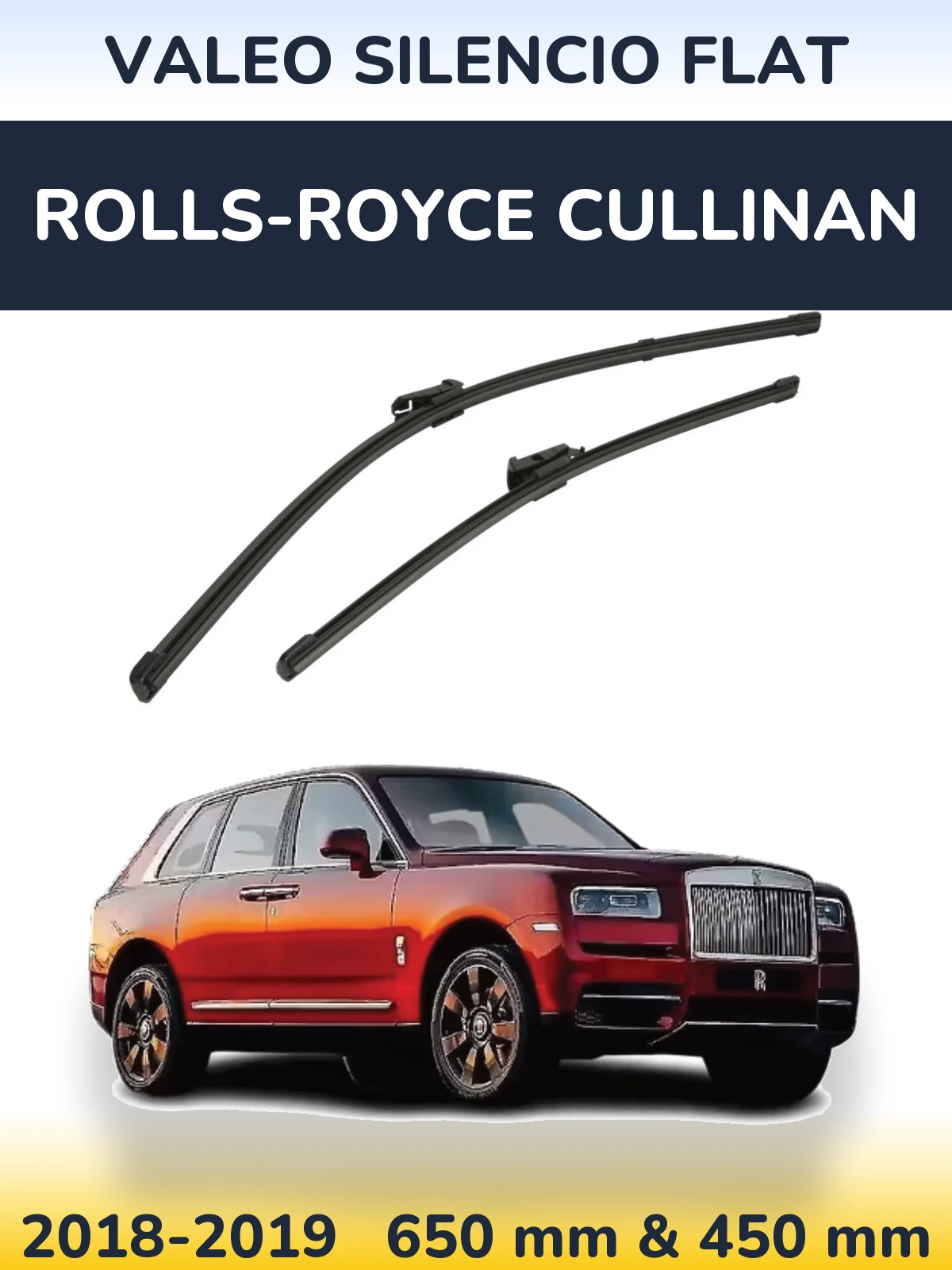 Torkarblad Valeo Silencio Flat för Rolls-Royce Cullinan