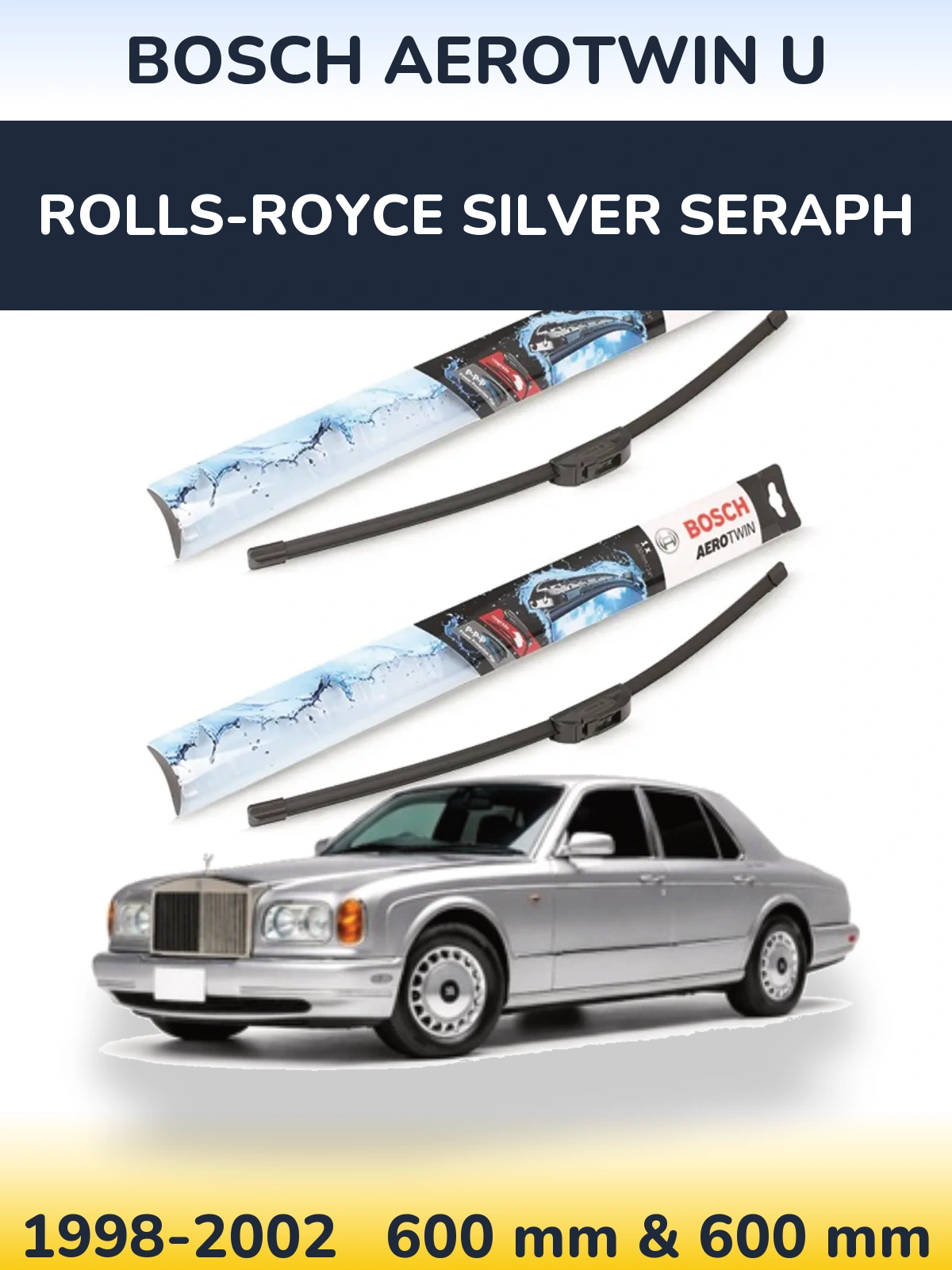 Torkarblad BOSCH AeroTwin U för Rolls-Royce Silver Seraph