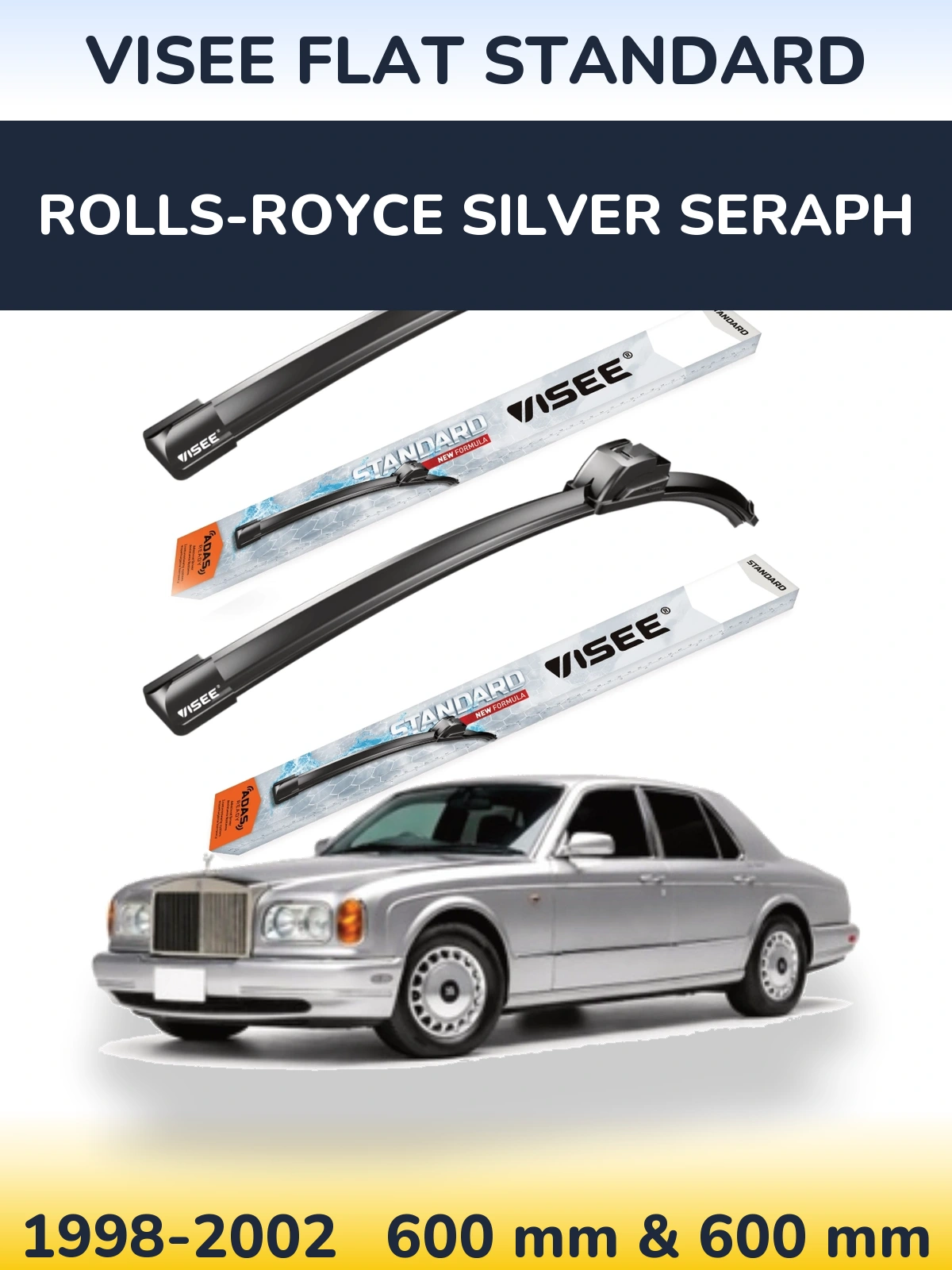 Torkarblad VISEE FLAT STANDARD för Rolls-Royce Silver Seraph