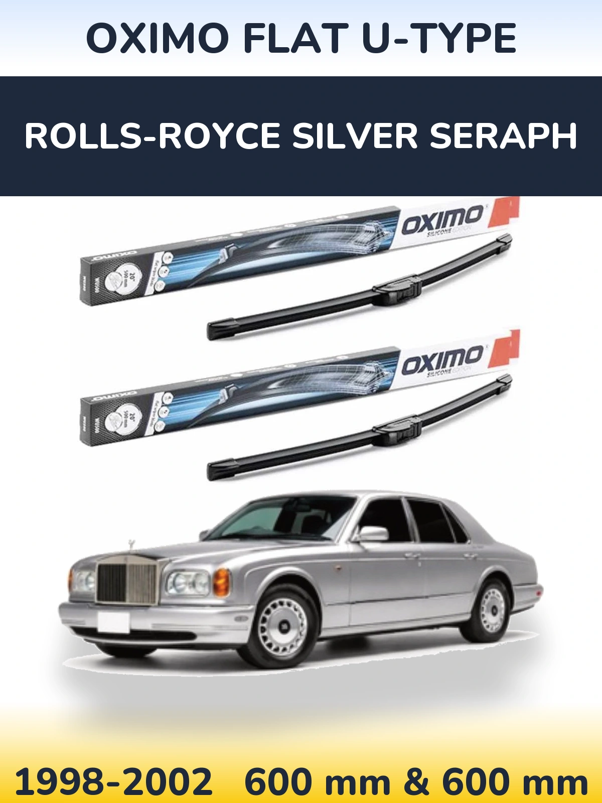 Torkarblad Oximo Flat U-type för Rolls-Royce Silver Seraph