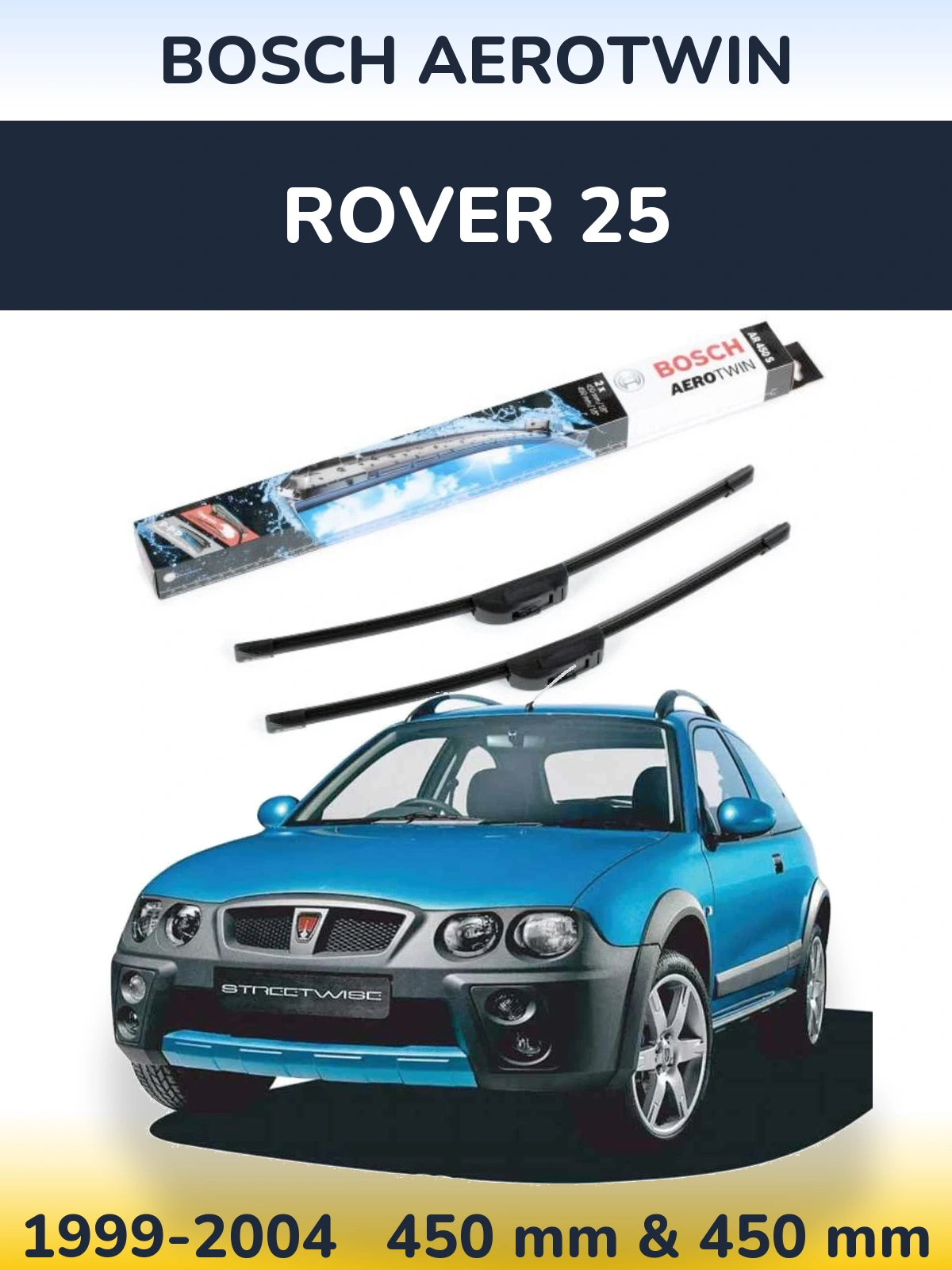 Torkarblad BOSCH AeroTwin för Rover 25