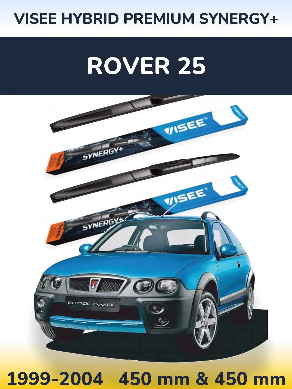 Torkarblad VISEE HYBRID PREMIUM SYNERGY+ för Rover 25