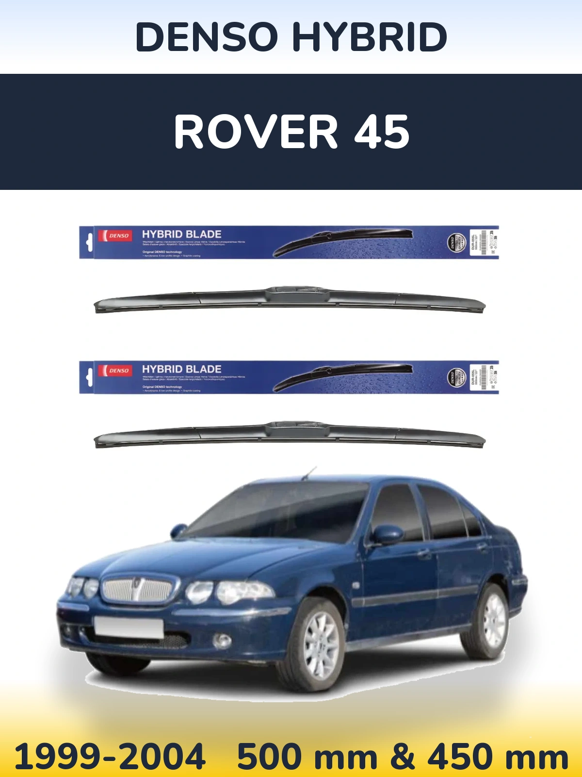 Torkarblad Denso Hybrid för Rover 45