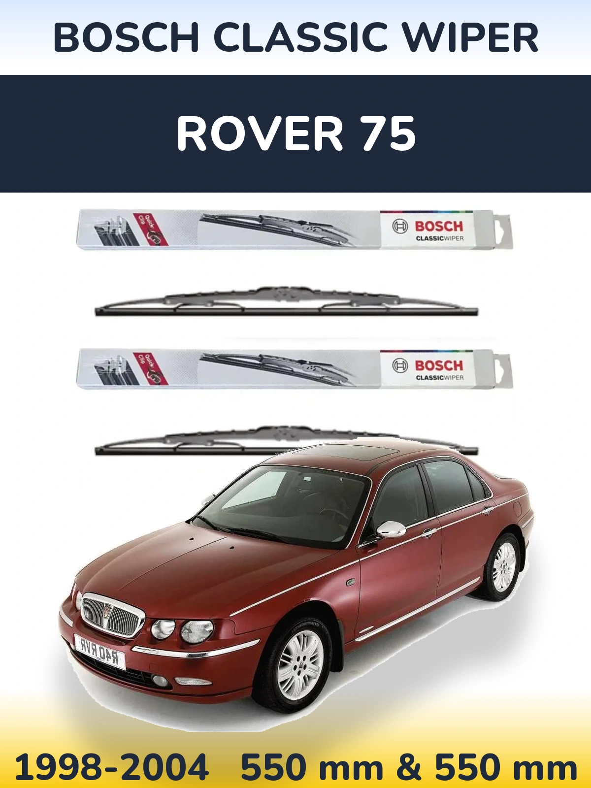 Torkarblad BOSCH Classic Wiper för Rover 75