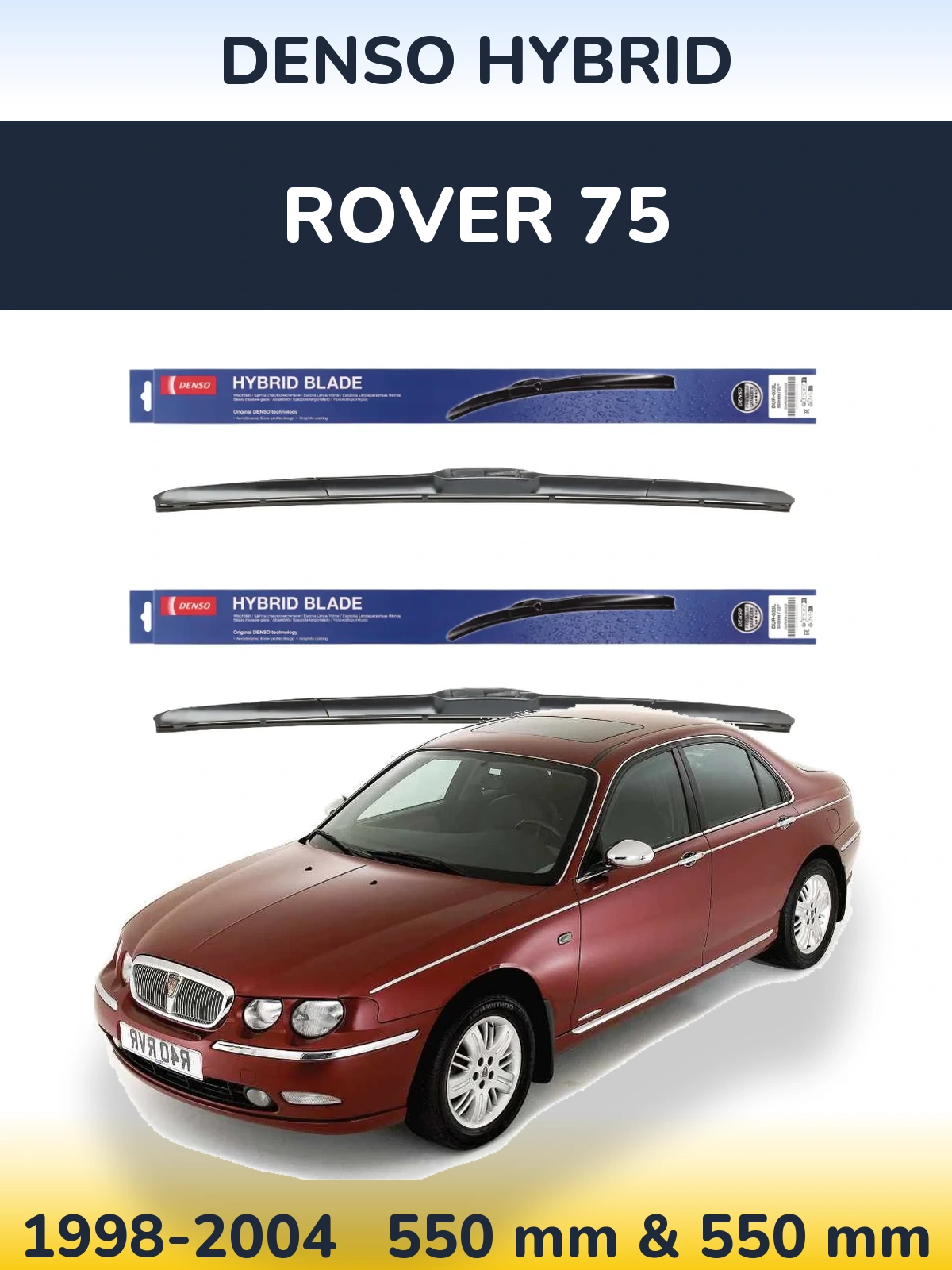 Torkarblad Denso Hybrid för Rover 75