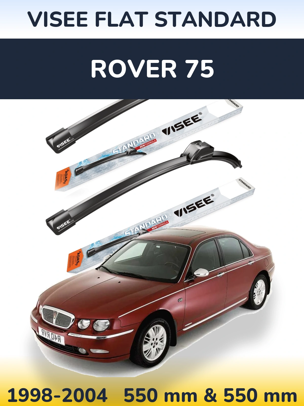 Torkarblad VISEE FLAT STANDARD för Rover 75