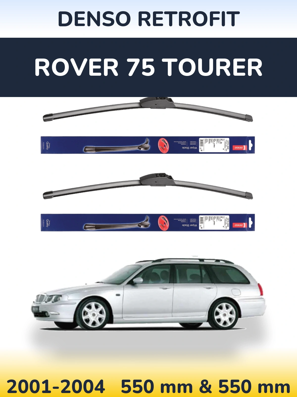 Torkarblad Denso Retrofit för Rover 75 Tourer
